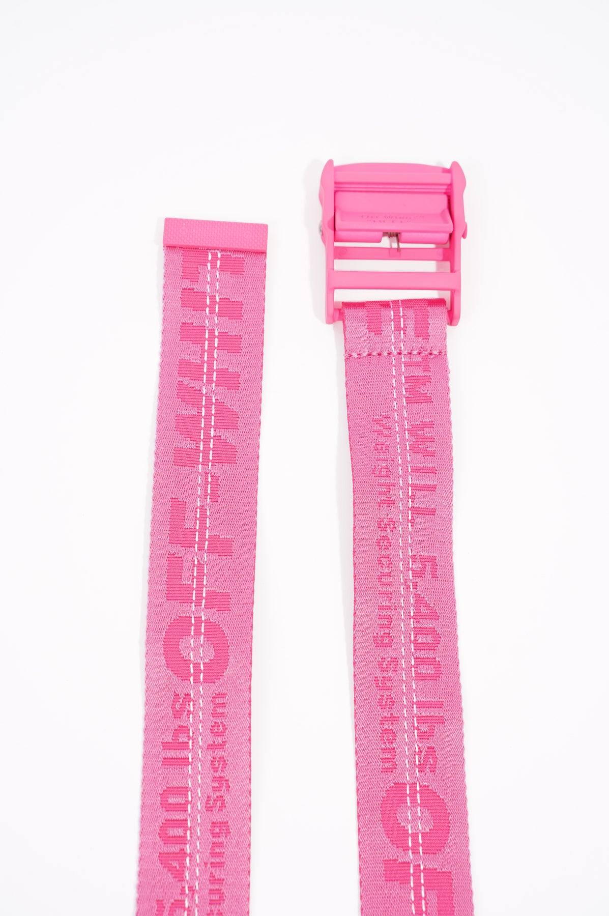 Off white clearance hot pink belt