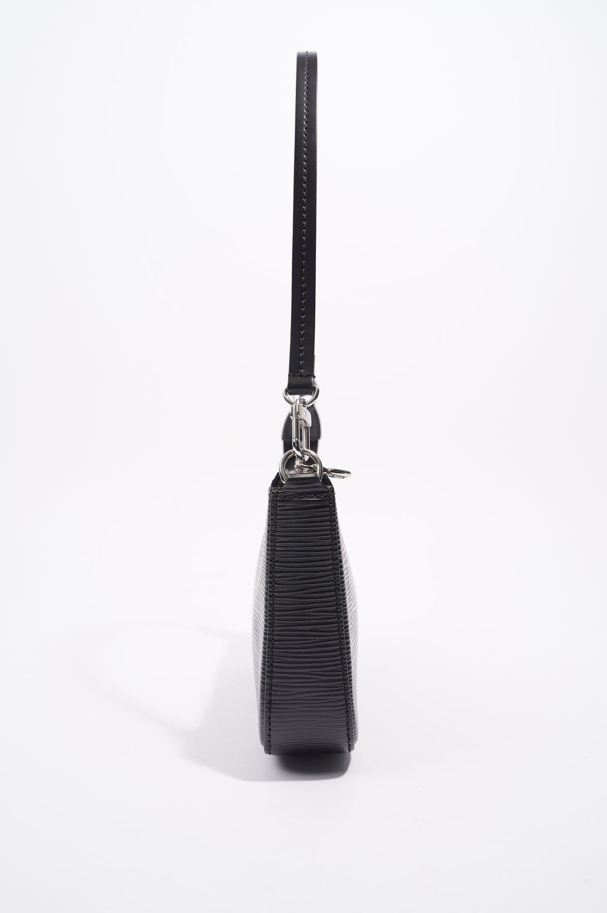 Pochette accessoire leather handbag Louis Vuitton Black in Leather -  25699413