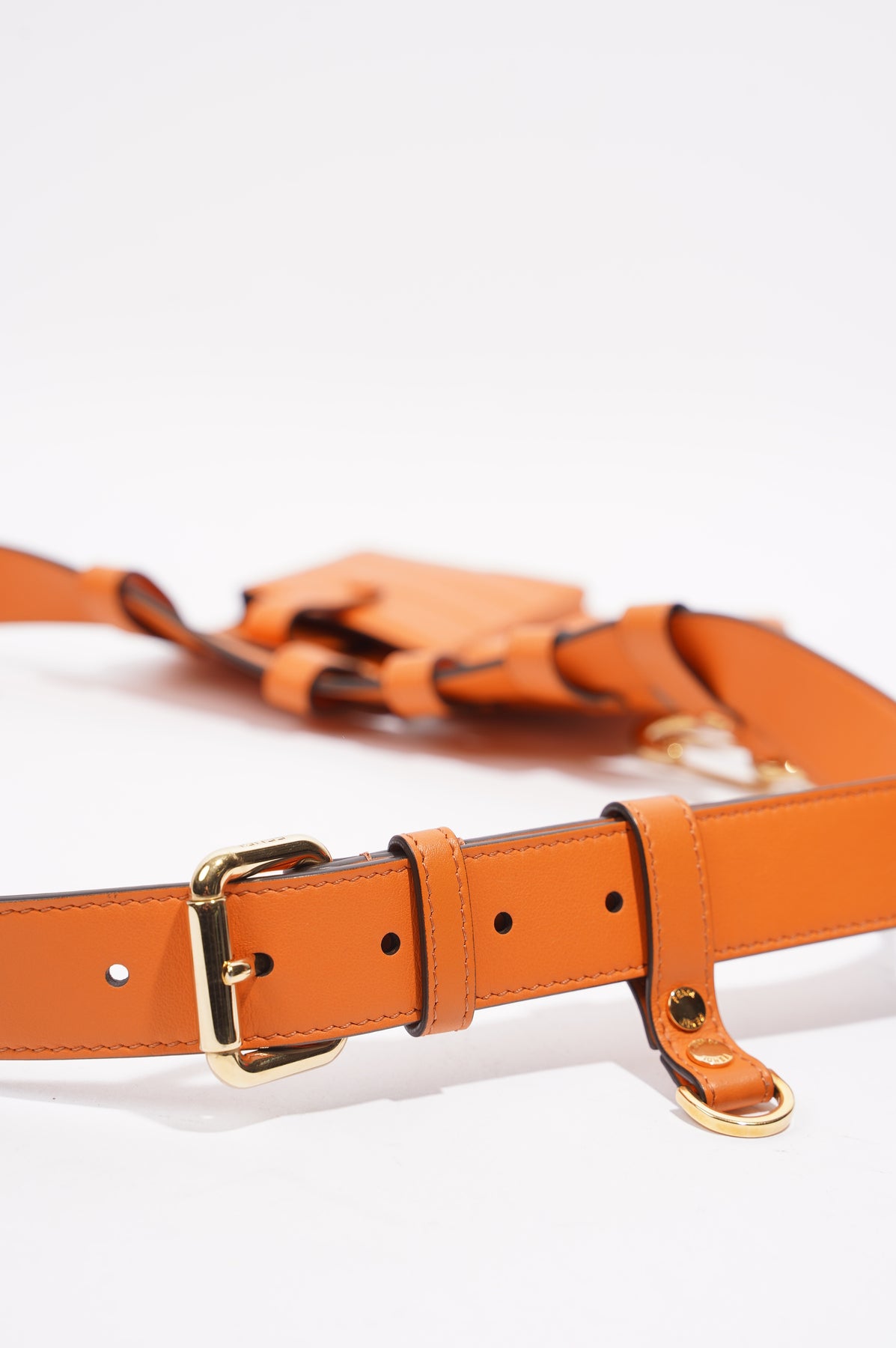 Orange 2024 fendi belt