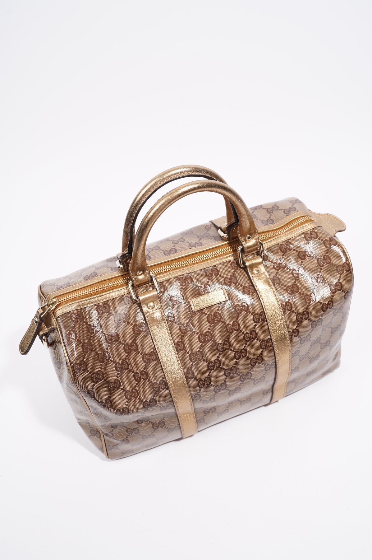 Gucci Womens Boston Bag Medium Coated Monogram – Luxe Collective
