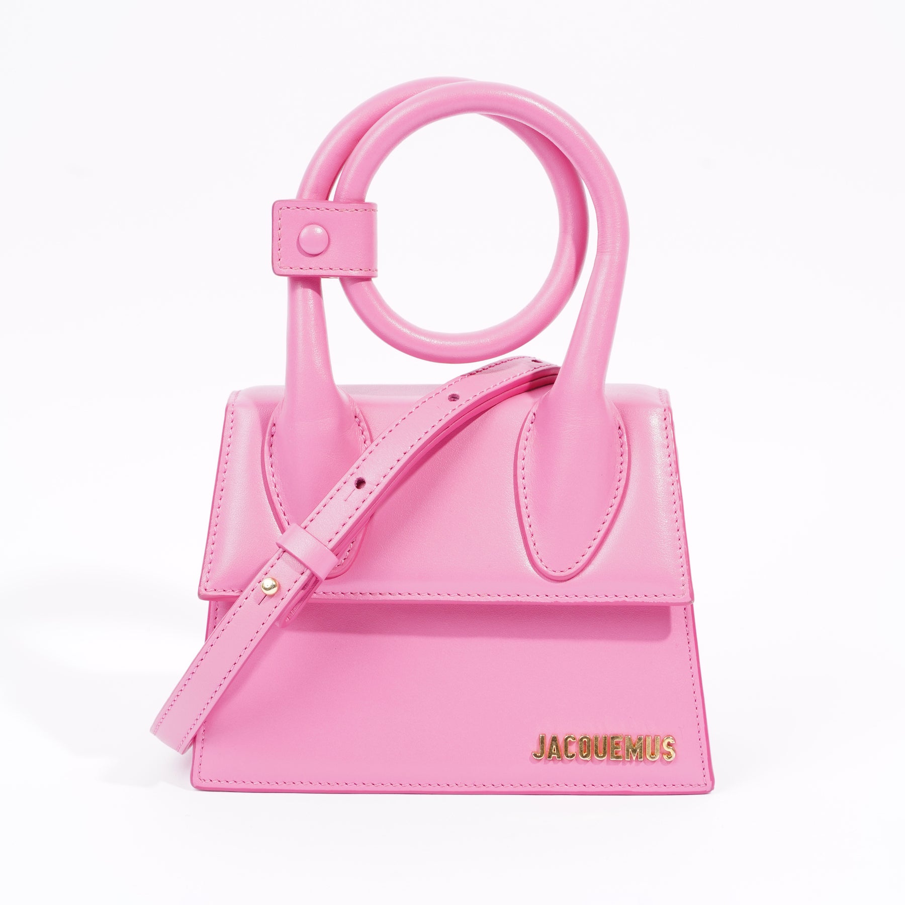 Jacquemus Le Chiquito Leather Mini Bag in Pink