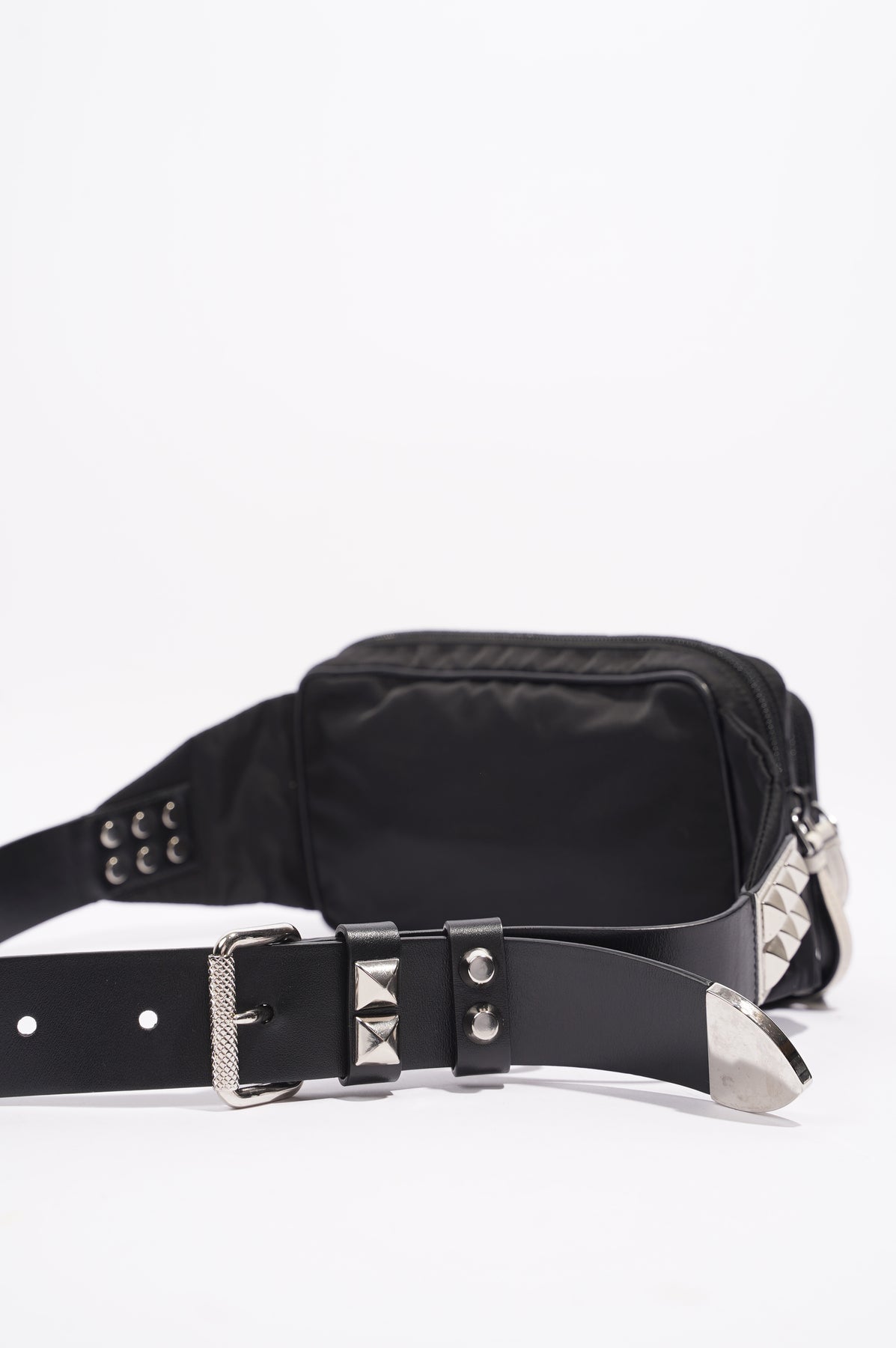 Prada studded 2025 belt bag