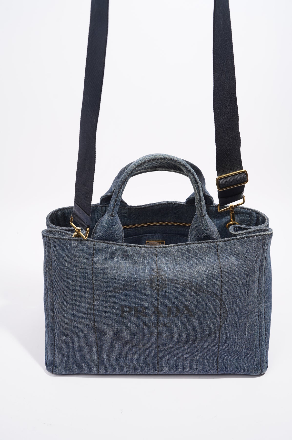 PRADA Tote Bag B2439G Canapa mini denim Blue (AVIO) Women Used –  JP-BRANDS.com
