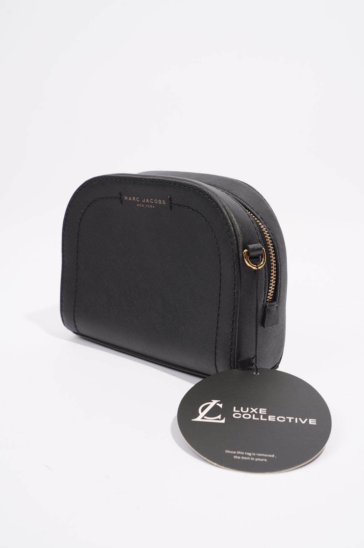 Marc Jacobs Playback Black Saffiano Leather CrossBody Handbag