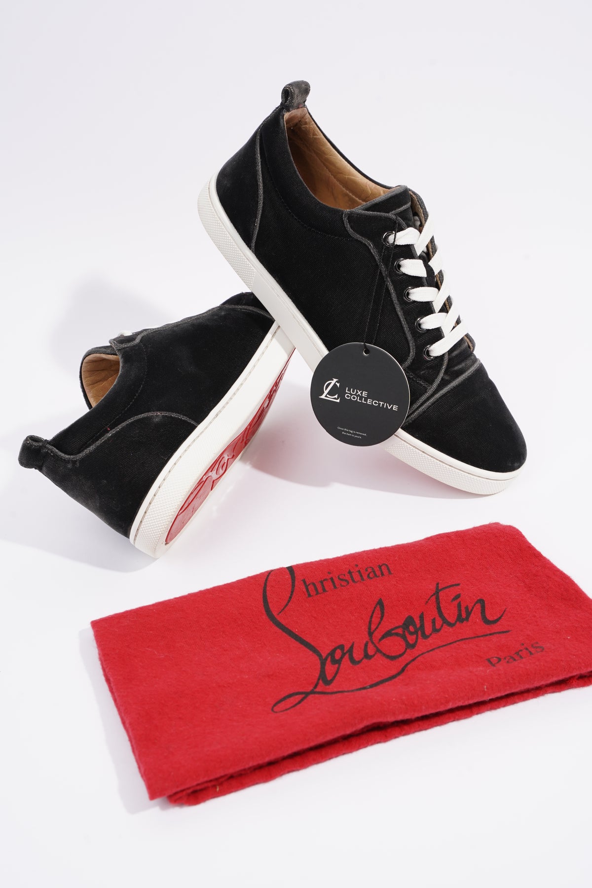 Christian Louboutin Womens Low-top Sneakers, Navy, 37.5