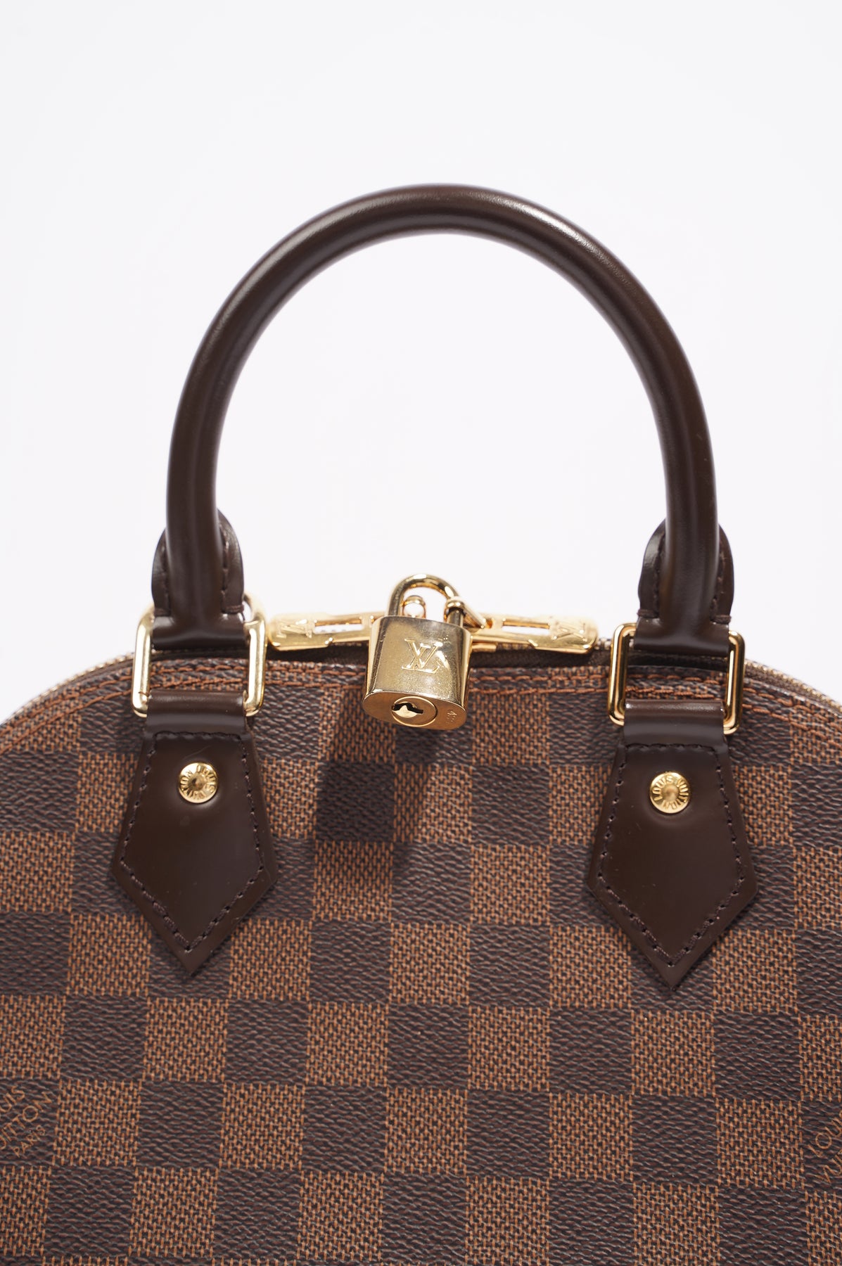 Louis Vuitton Alma BB Damier Ebene Canvas Handbag