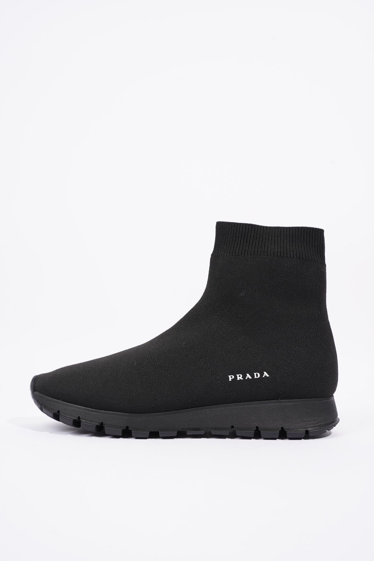 Prada Womens Sock Sneaker Black EU 37 / UK 4 – Luxe Collective