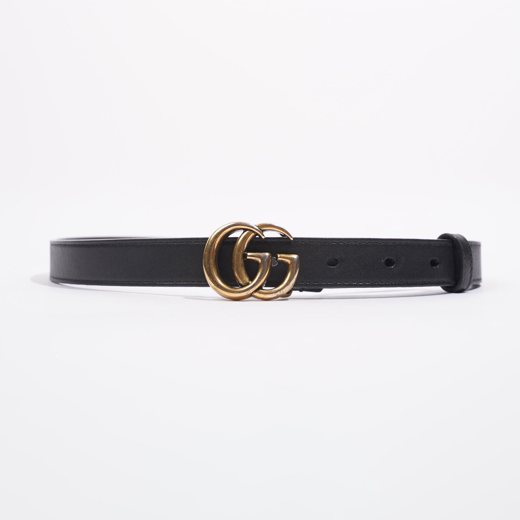 Small black gucci discount belt