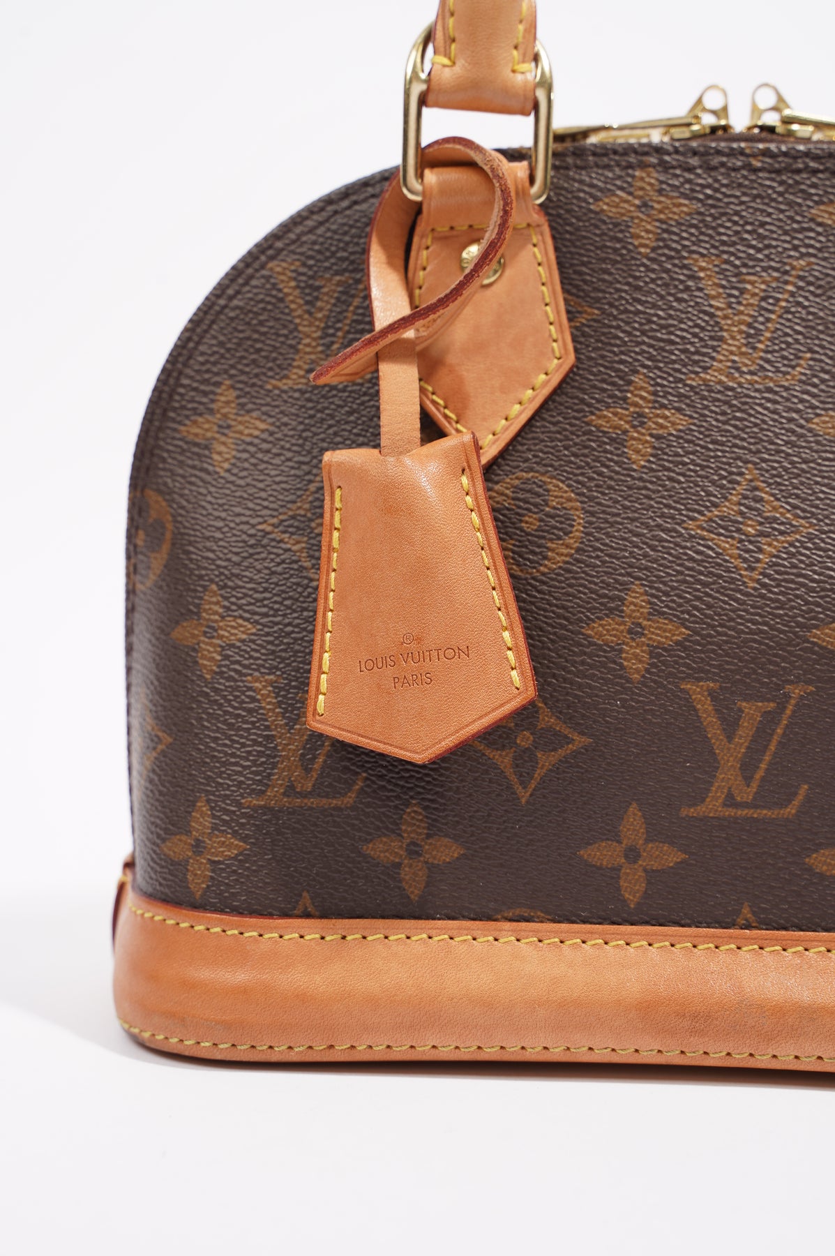 Louis Vuitton Alma Large Monogram Canvas Satchel Bag