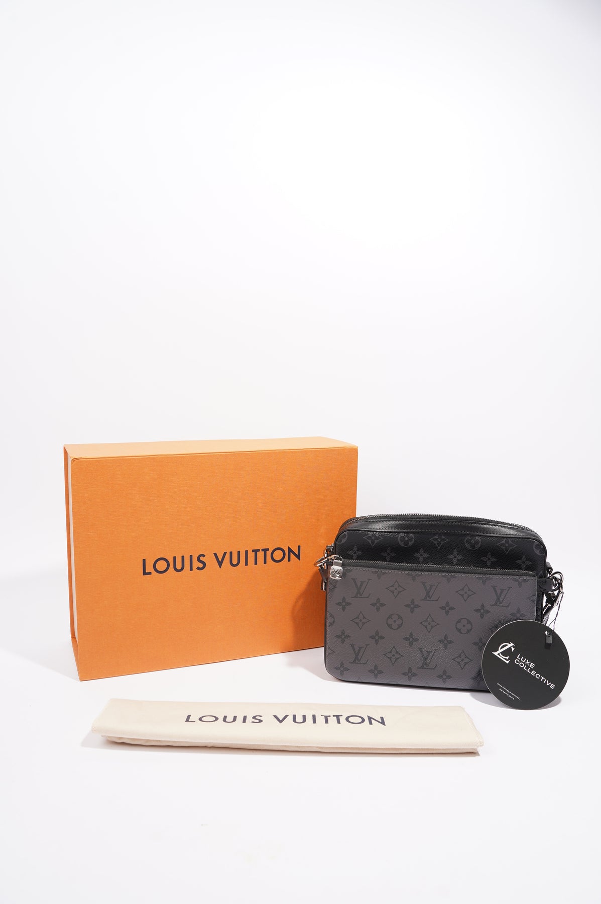 Louis Vuitton 2022 Monogram Eclipse Trio Messenger Bag w/ Box – Oliver  Jewellery