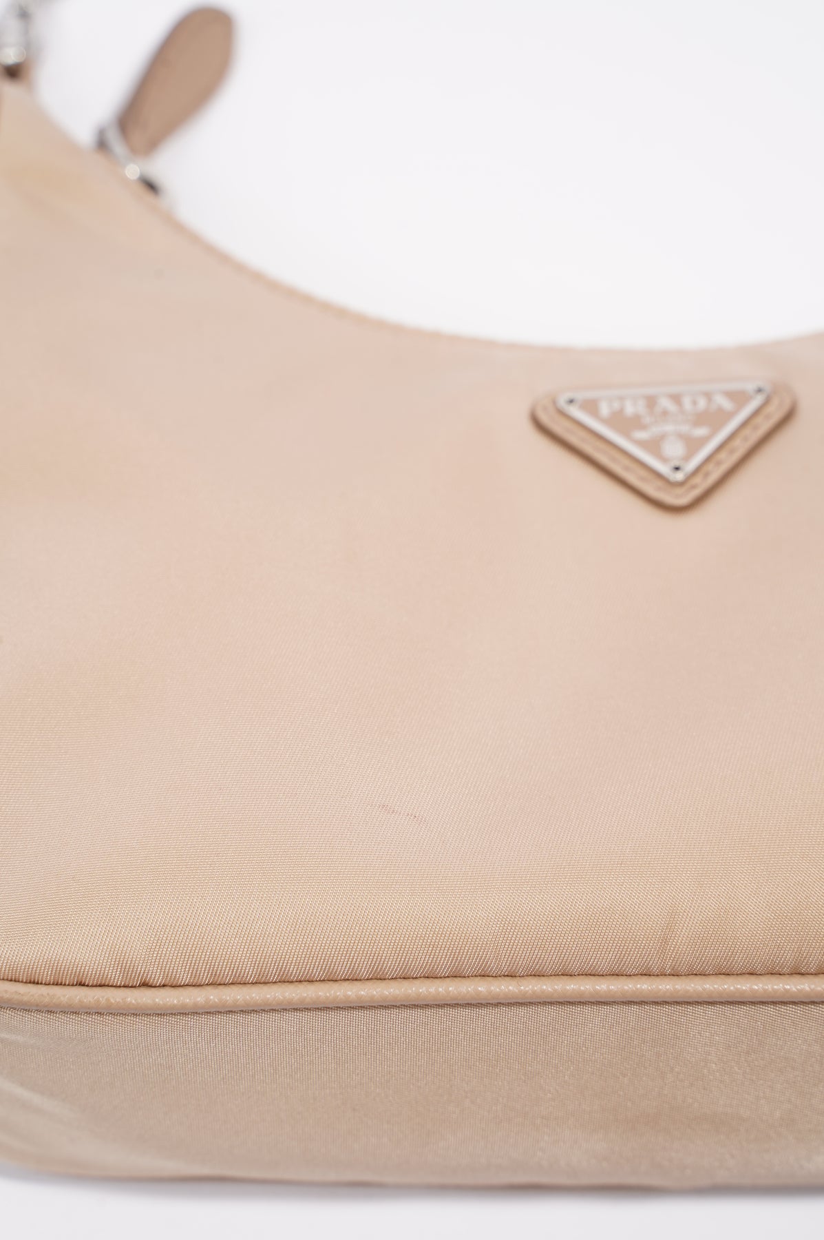 Prada Re-Edition 2005 Bag Beige Nylon – Luxe Collective