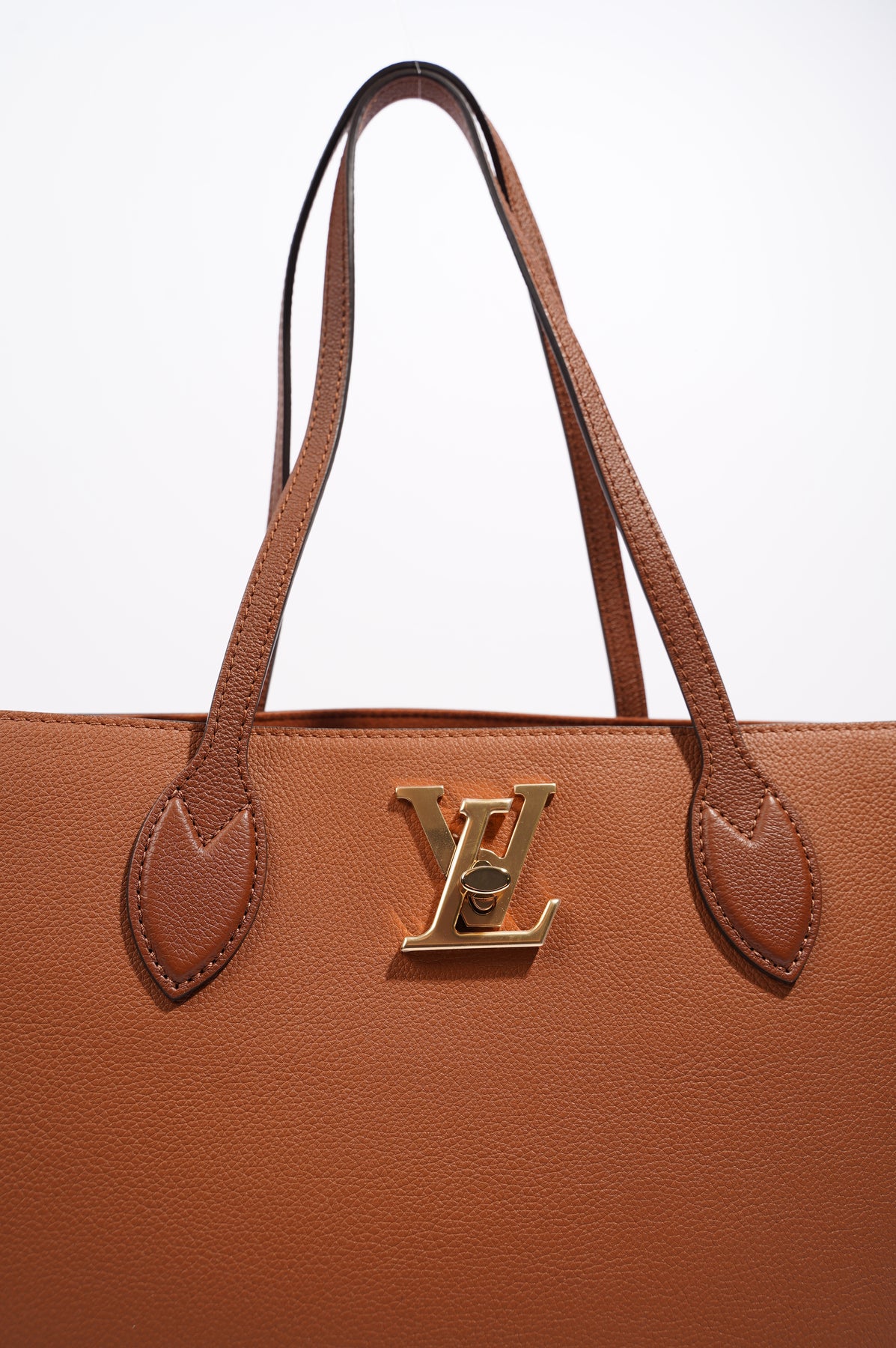 Louis Vuitton lv woman lockme backpack original leather shoulders bag