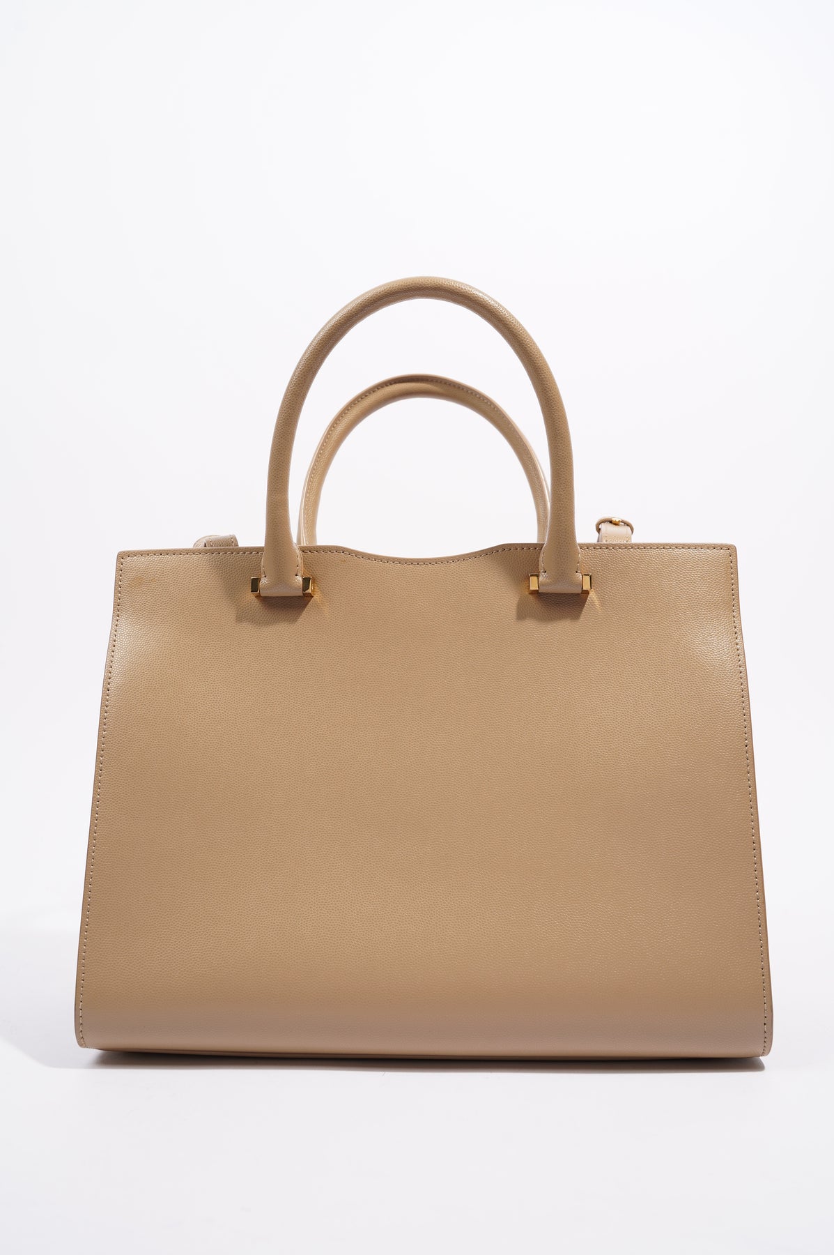 Saint Laurent Womens Uptown Tote Beige Small – Luxe Collective