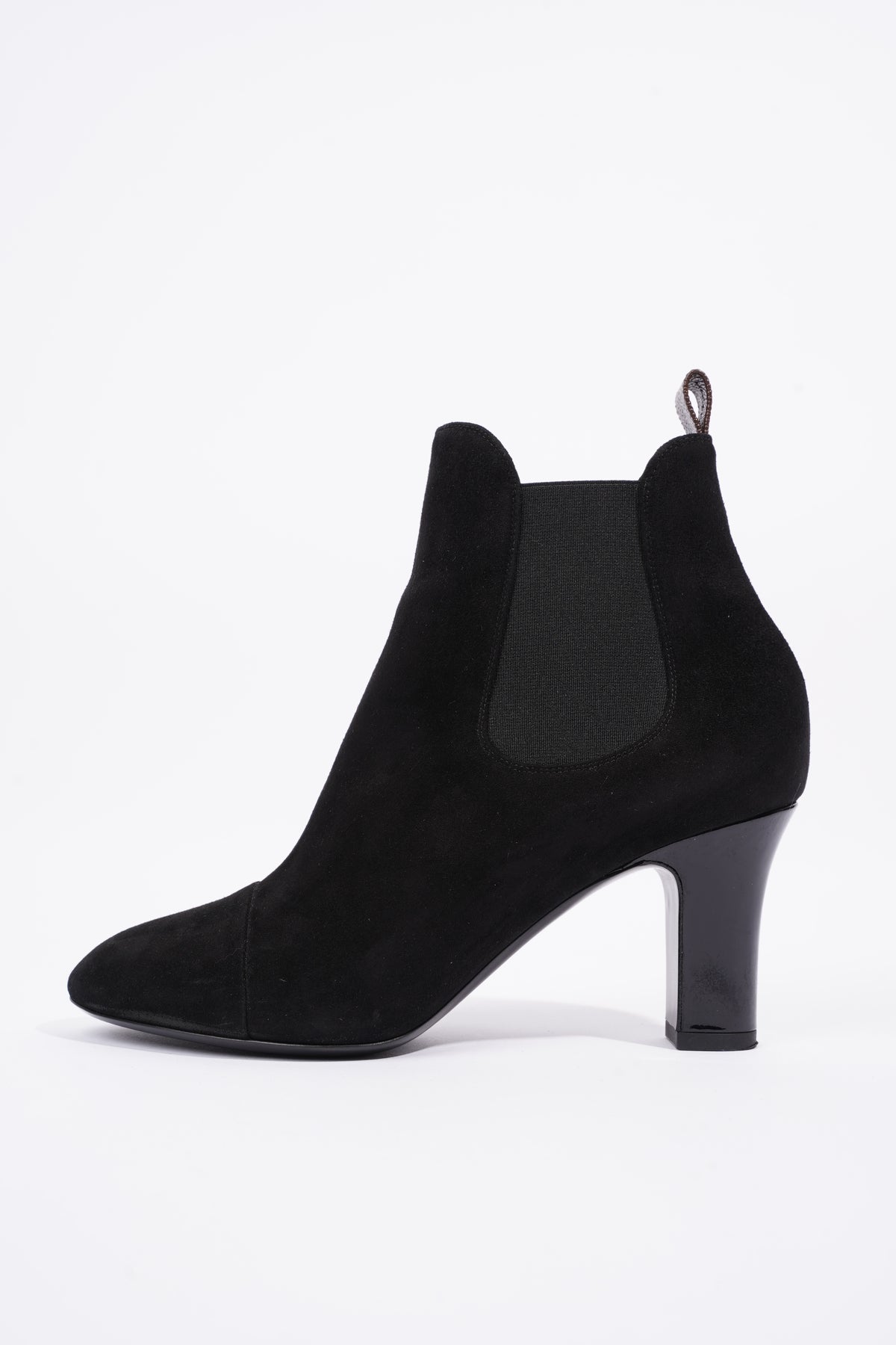Louis Vuitton Black Suede Uniform Ankle Boots Size 39 For Sale at