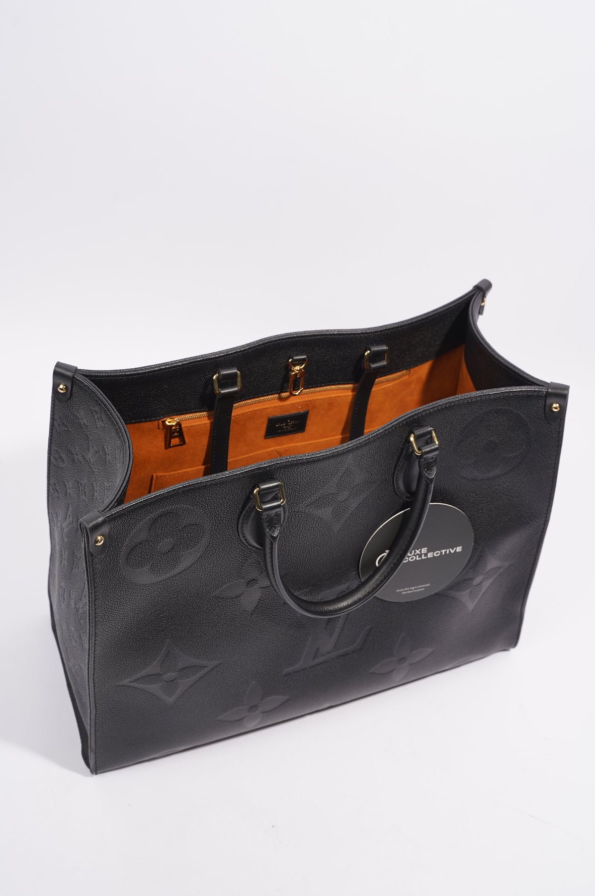 Louis Vuitton Womens OnTheGo Tote Black Leather GM – Luxe Collective