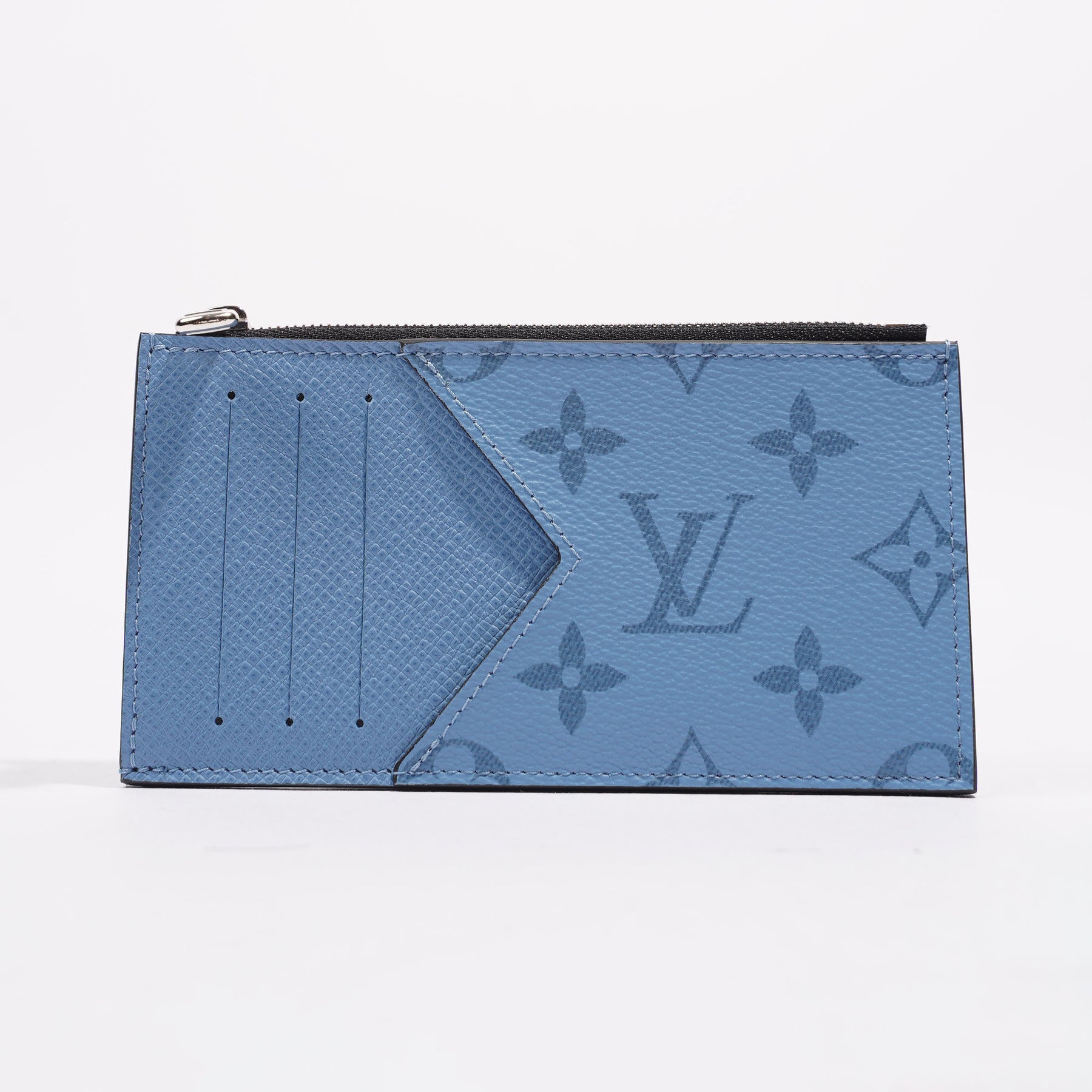 Louis Vuitton Womens Coin Card Holder Denim Taigama Canvas – Luxe