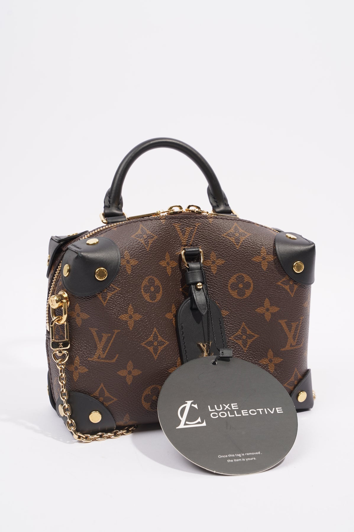 Louis Vuitton Womens Petite Malle Souple Bag Monogram Canvas