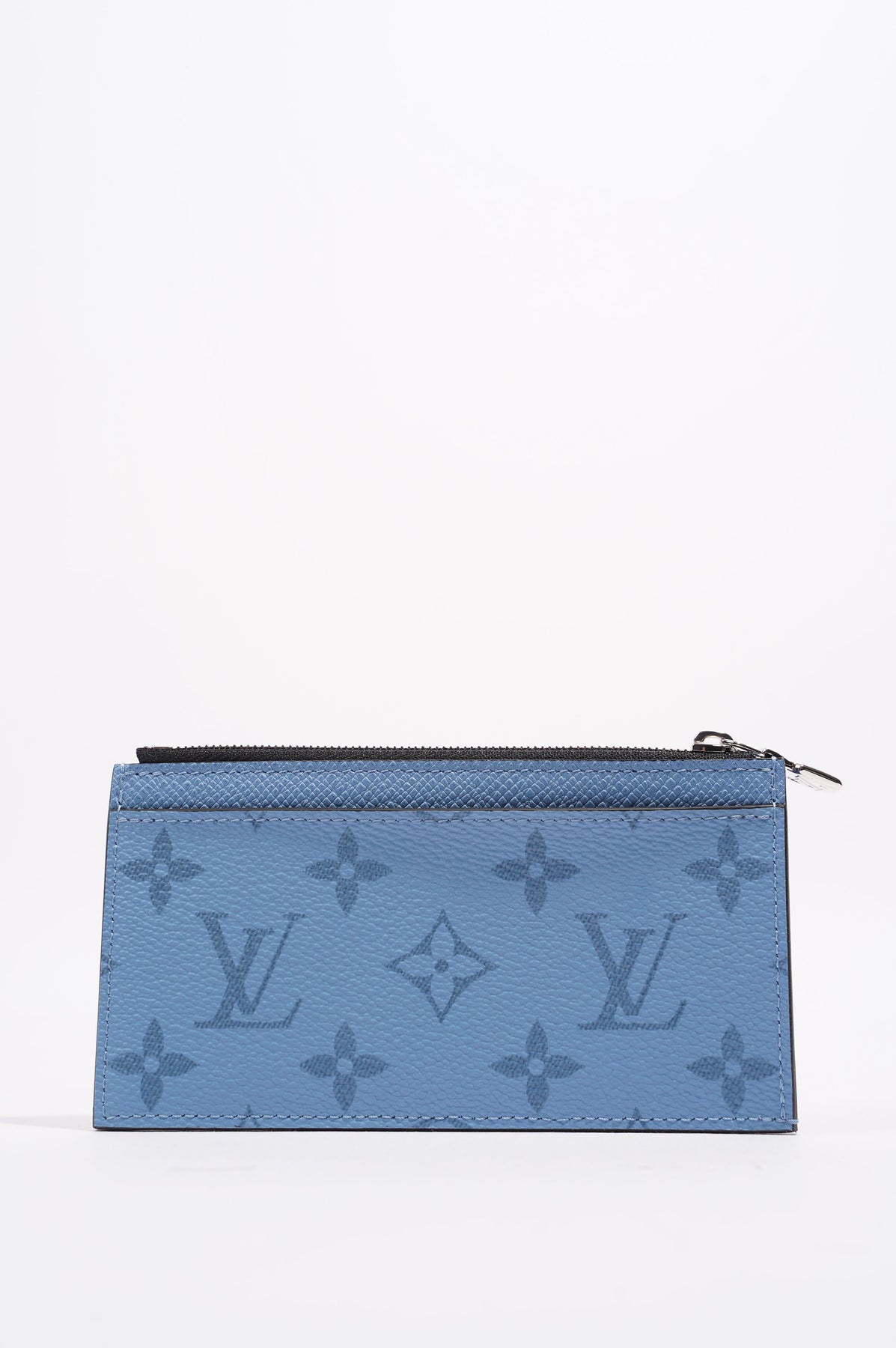 Louis Vuitton Coin Card Holder Denim in Coated Canvas/Cowhide Leather with  Silver-tone - US