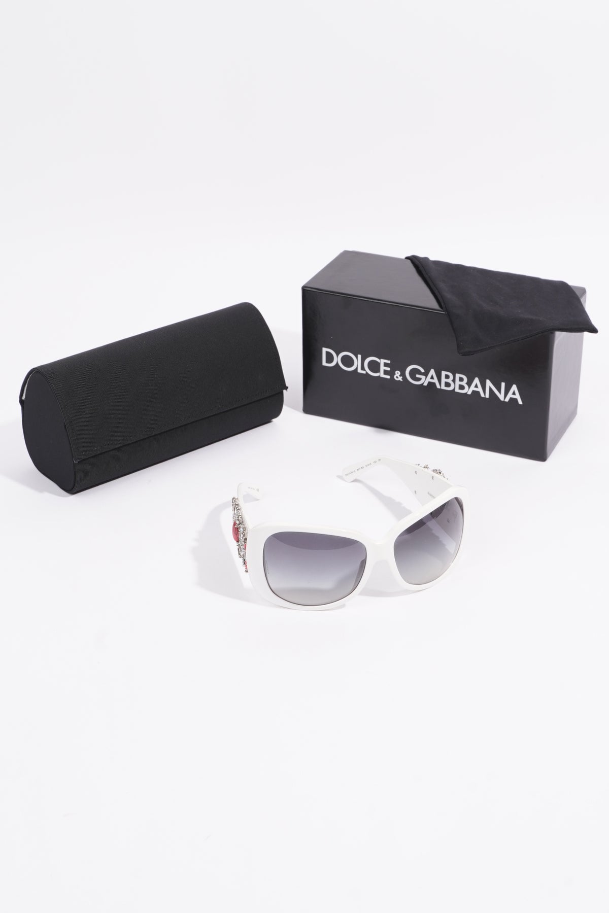 D&g sunglasses white on sale frame