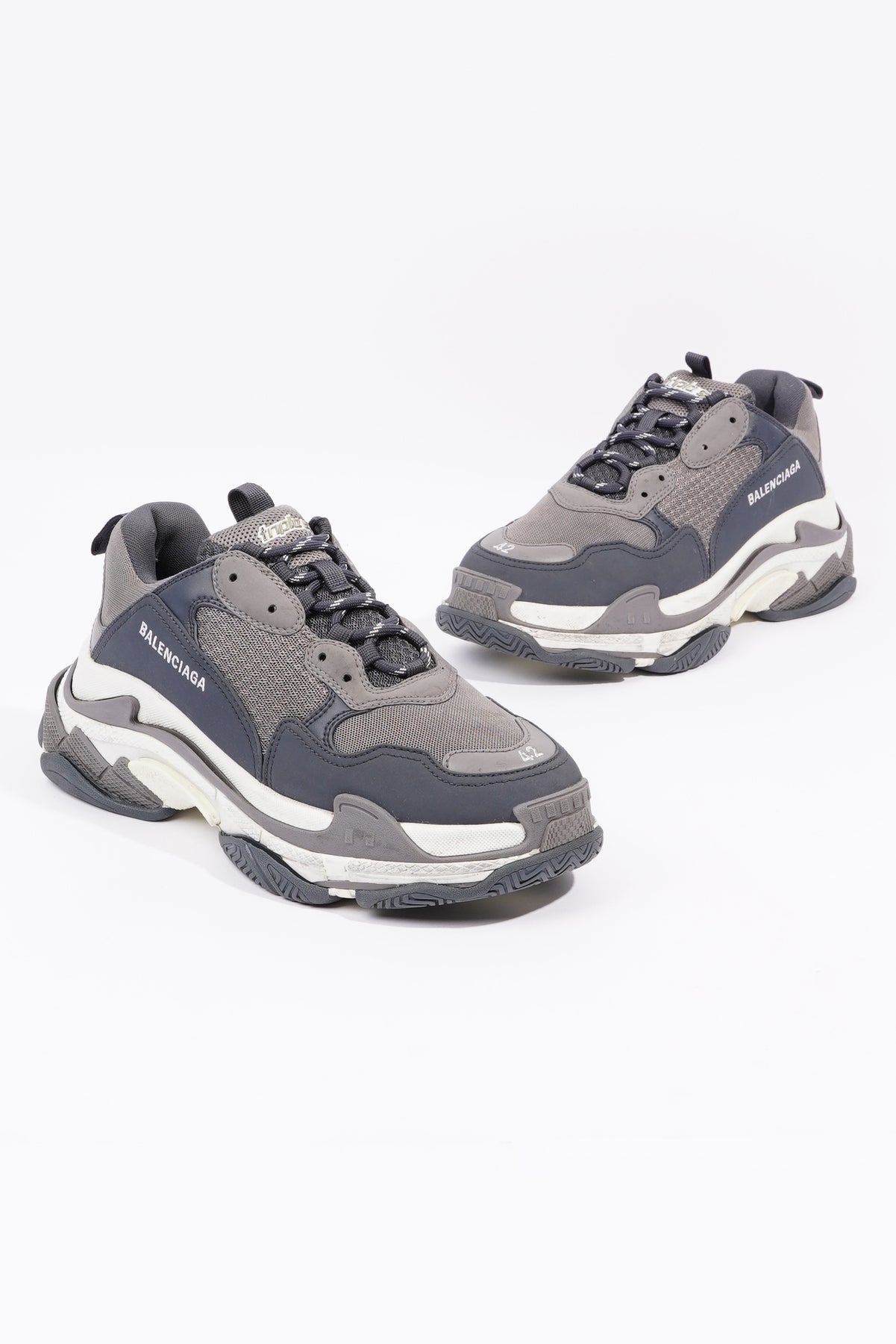 Balenciaga Mens Triple S Grey / Navy EU 42 / UK 8 – Luxe Collective