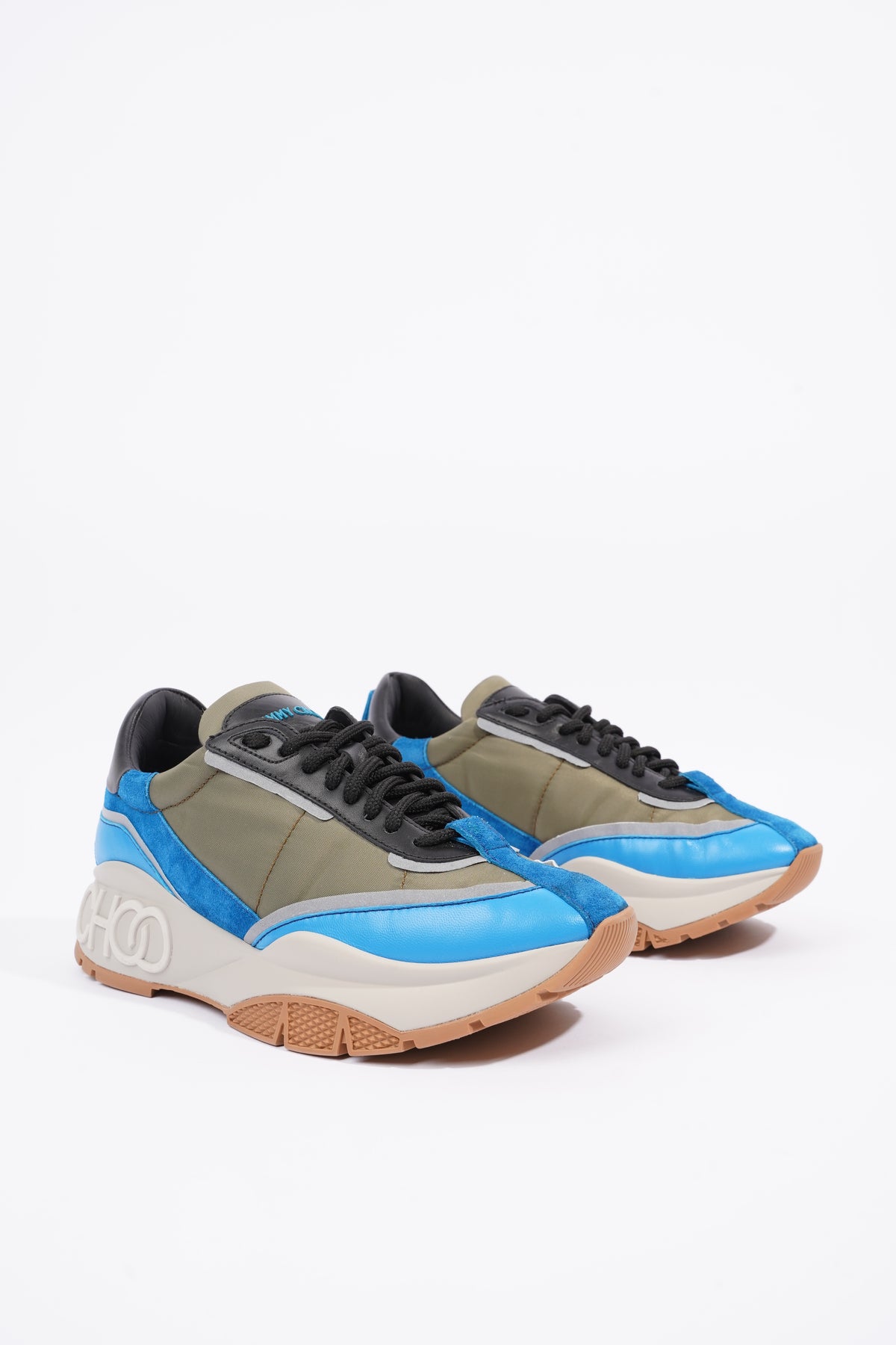 Jimmy Choo Womens Raine Khaki / Blue EU 39 / UK 6 – Luxe Collective