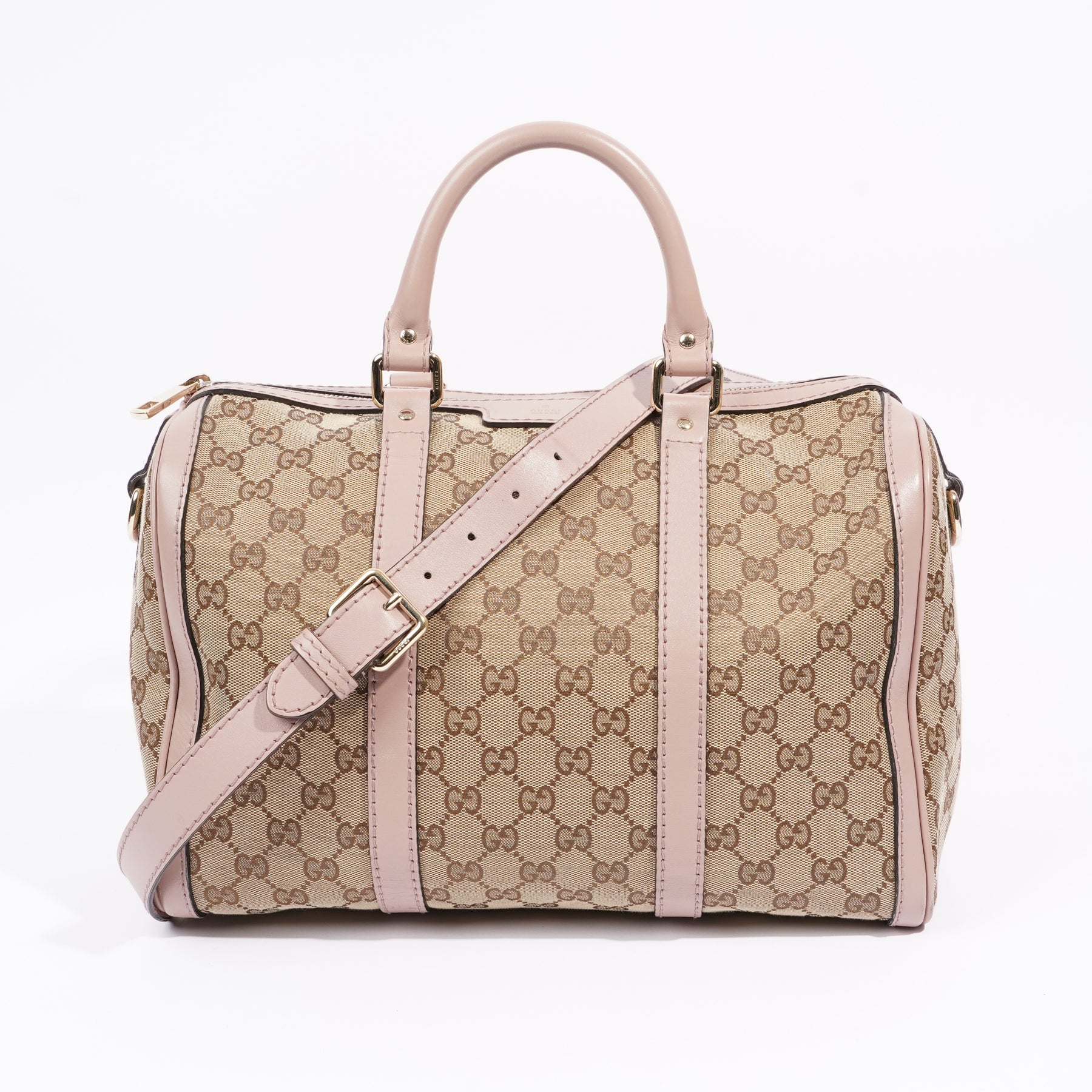 Gucci Dusty Pink Guccissima Leather Medium Joy Boston Bag Gucci