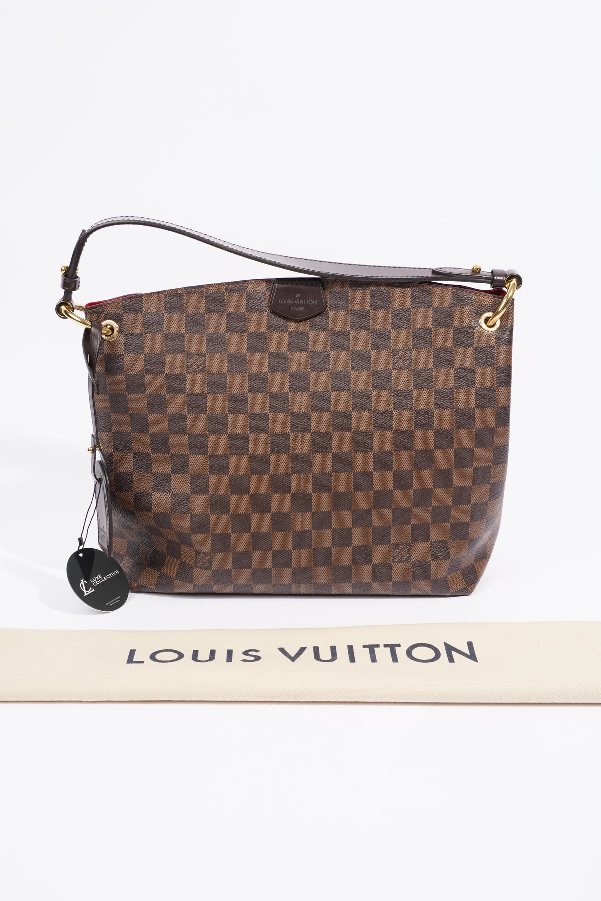 Louis Vuitton Damier Ebene Graceful MM - Brown Hobos, Handbags - LOU778671