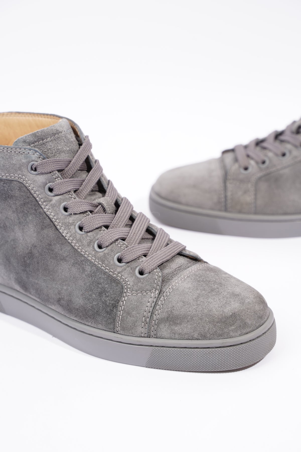 Louboutin sale grey suede