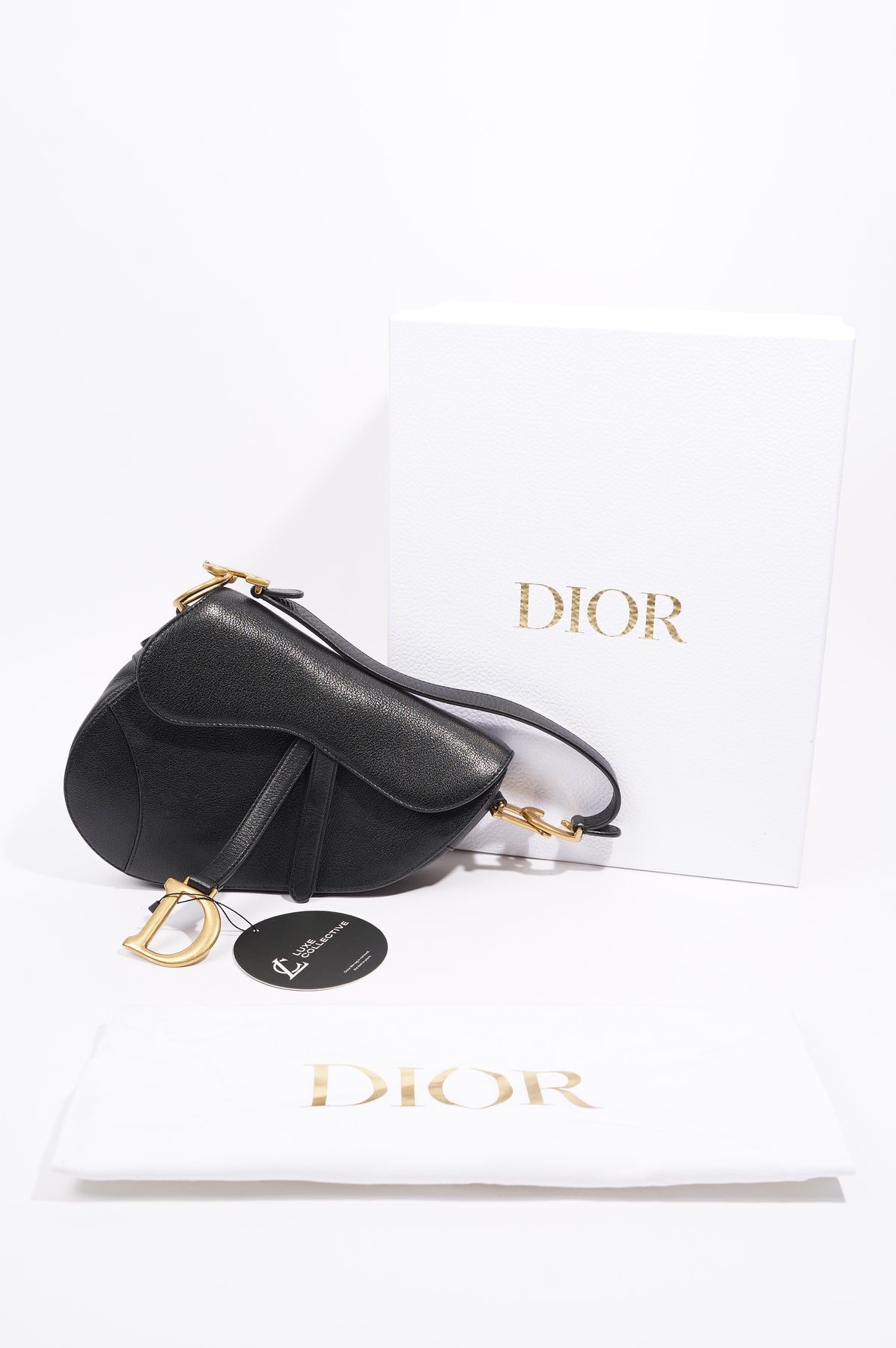 Christian Dior Womens Saddle Bag Black – Luxe Collective