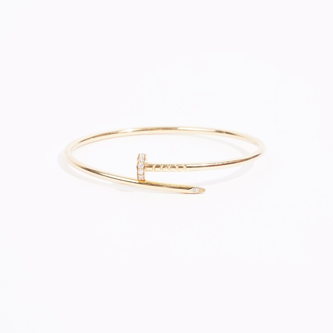 Cartier Womens Gold Juste Un Clou 18ct White-gold Bracelet | ModeSens