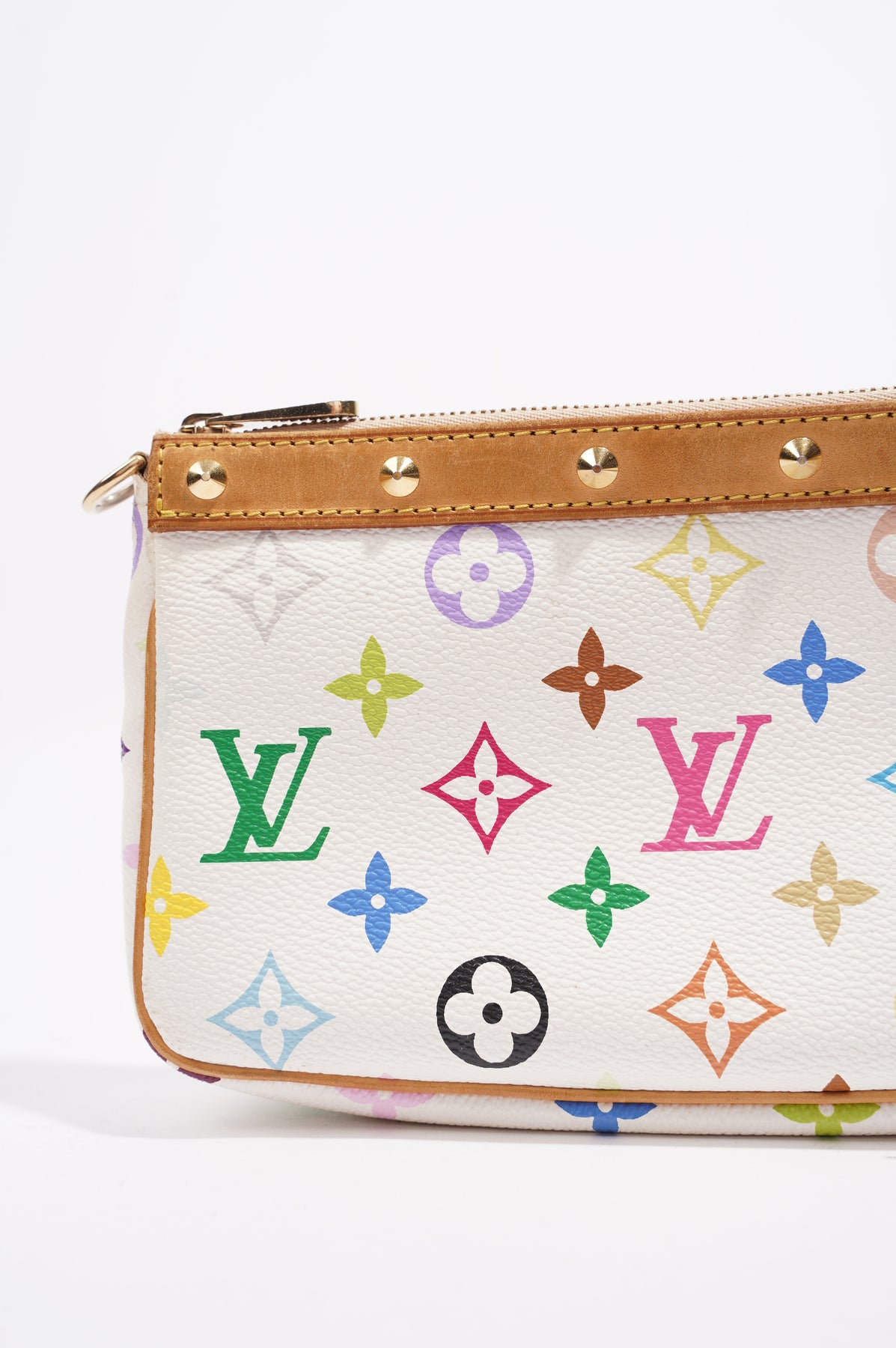 Louis Vuitton White Multi Color Shoulder Bag Mini