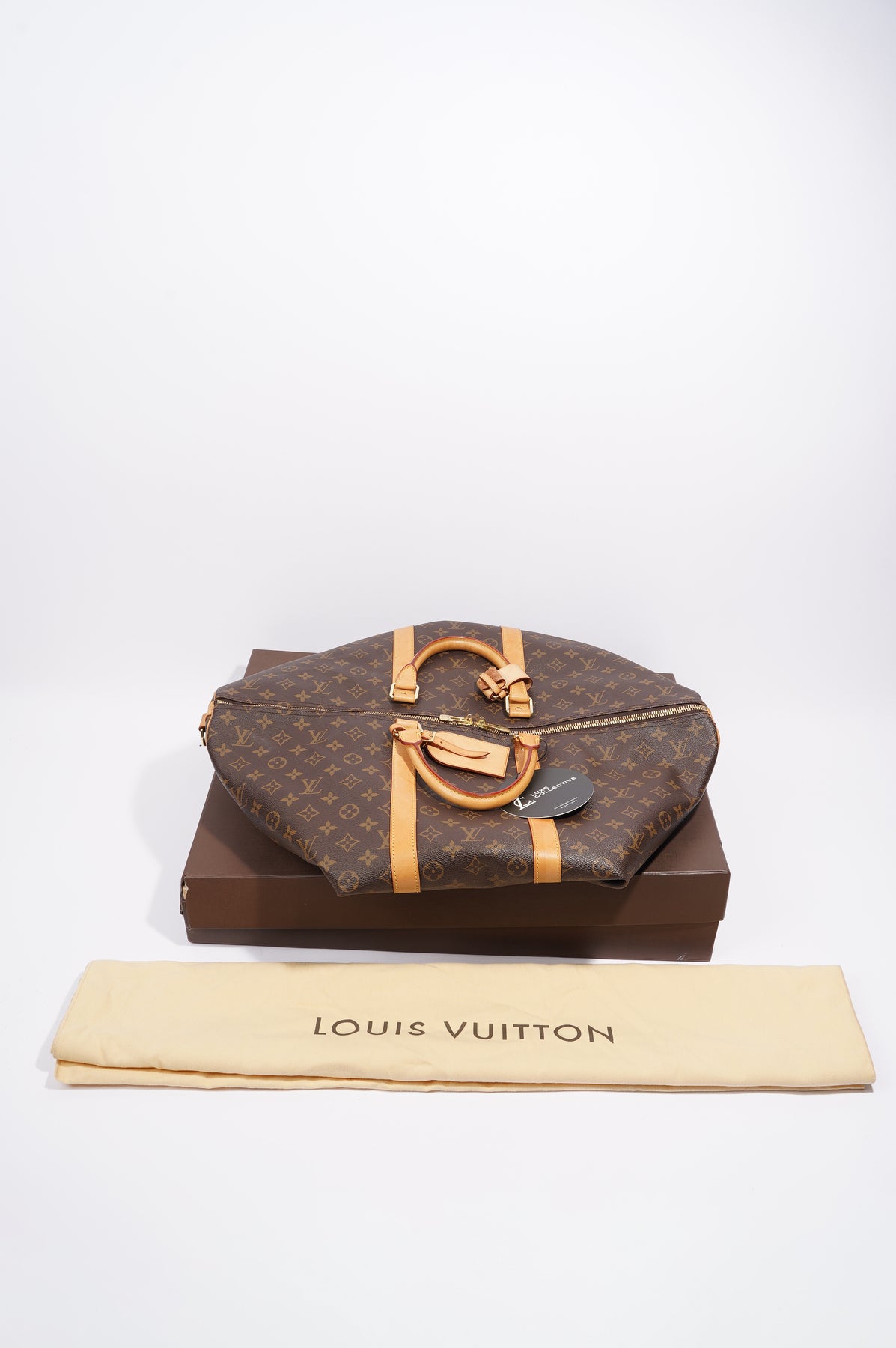 Shop LOUIS VUITTON Cloth and Leather Cap - Brown