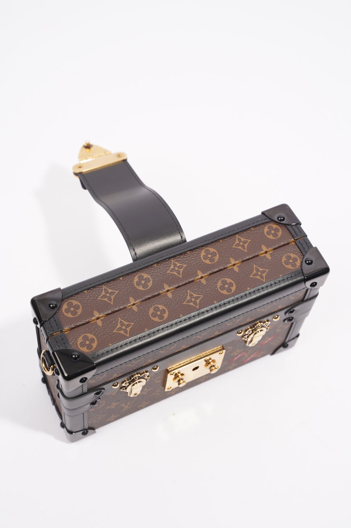 LOUIS VUITTON Monogram Petite Malle Black 1290587