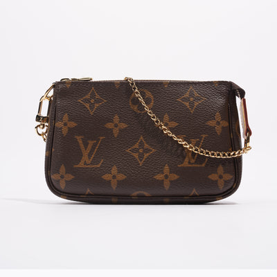 Louis Vuitton Womens Pochette Accessoires Bag Bronze Vernis Mini