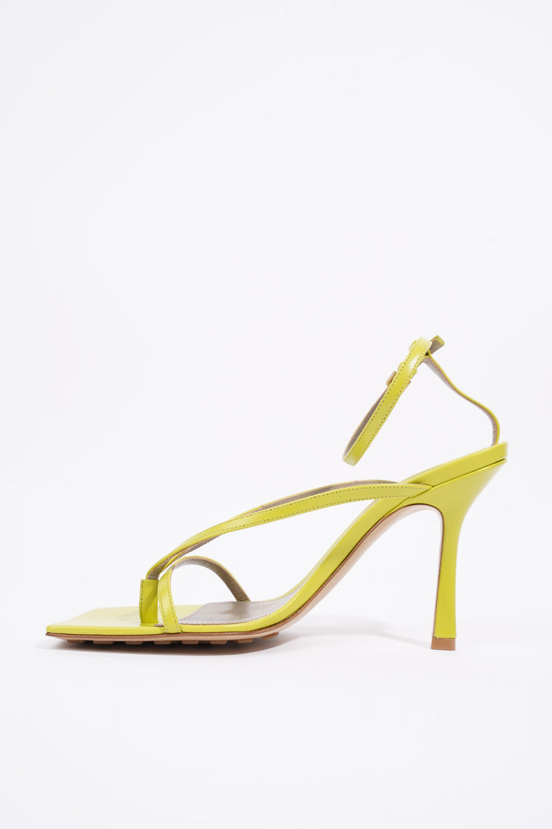 Bottega Veneta Womens Strappy Strech Heel Lime Green EU 38 / UK 5 ...