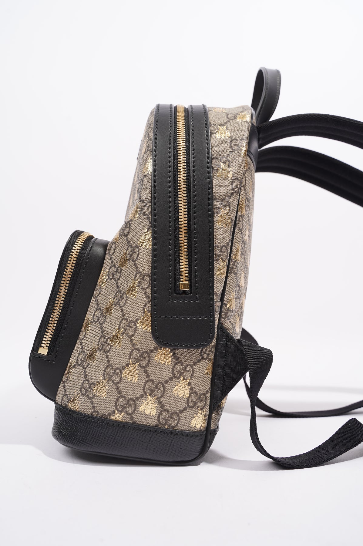 Gucci Brown And Gold GG Supreme Monogram Bees Small Day Backpack Gold  Hardware Available For Immediate Sale At Sotheby's