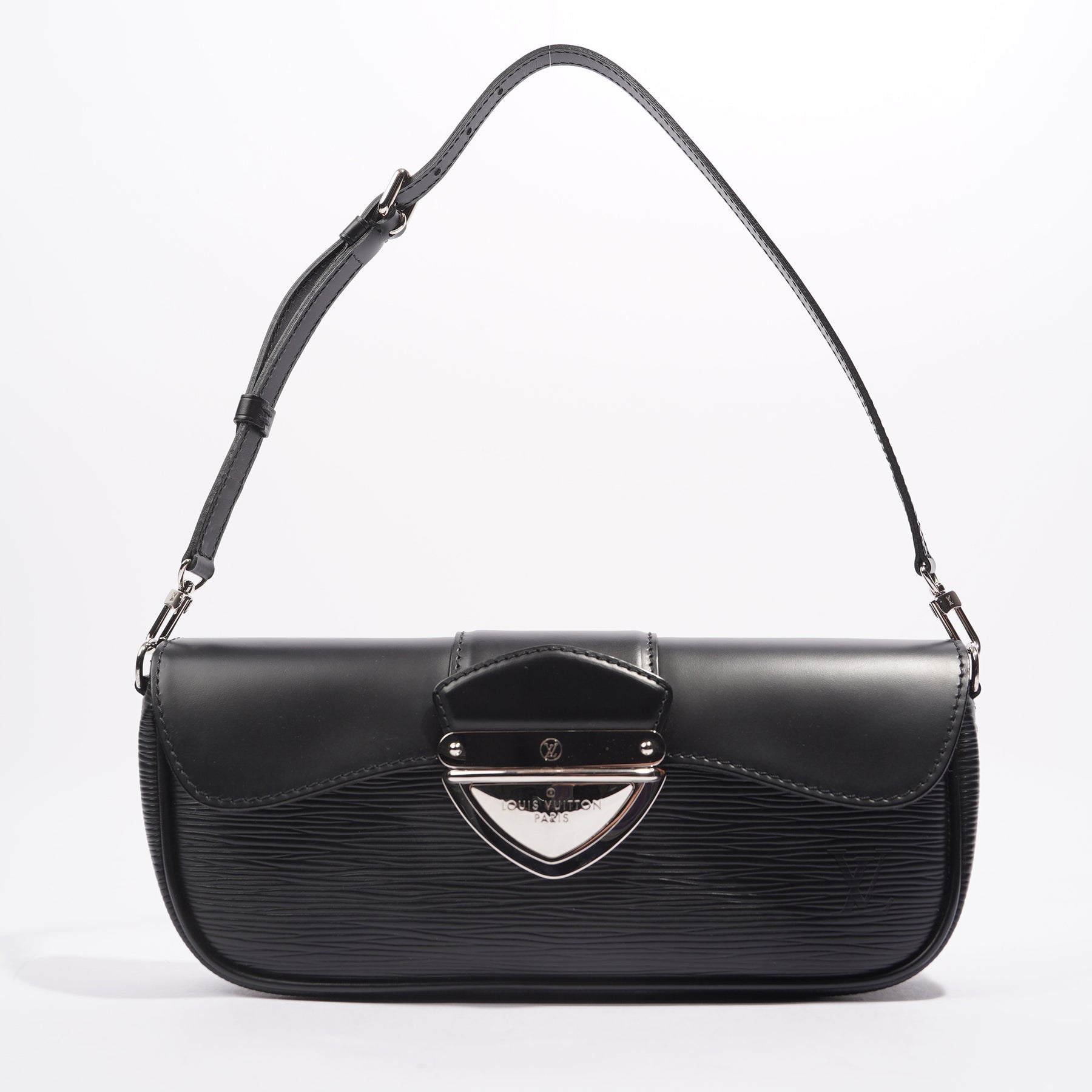Louis Vuitton Womens Pochette Montaigne Black Epi Leather – Luxe Collective