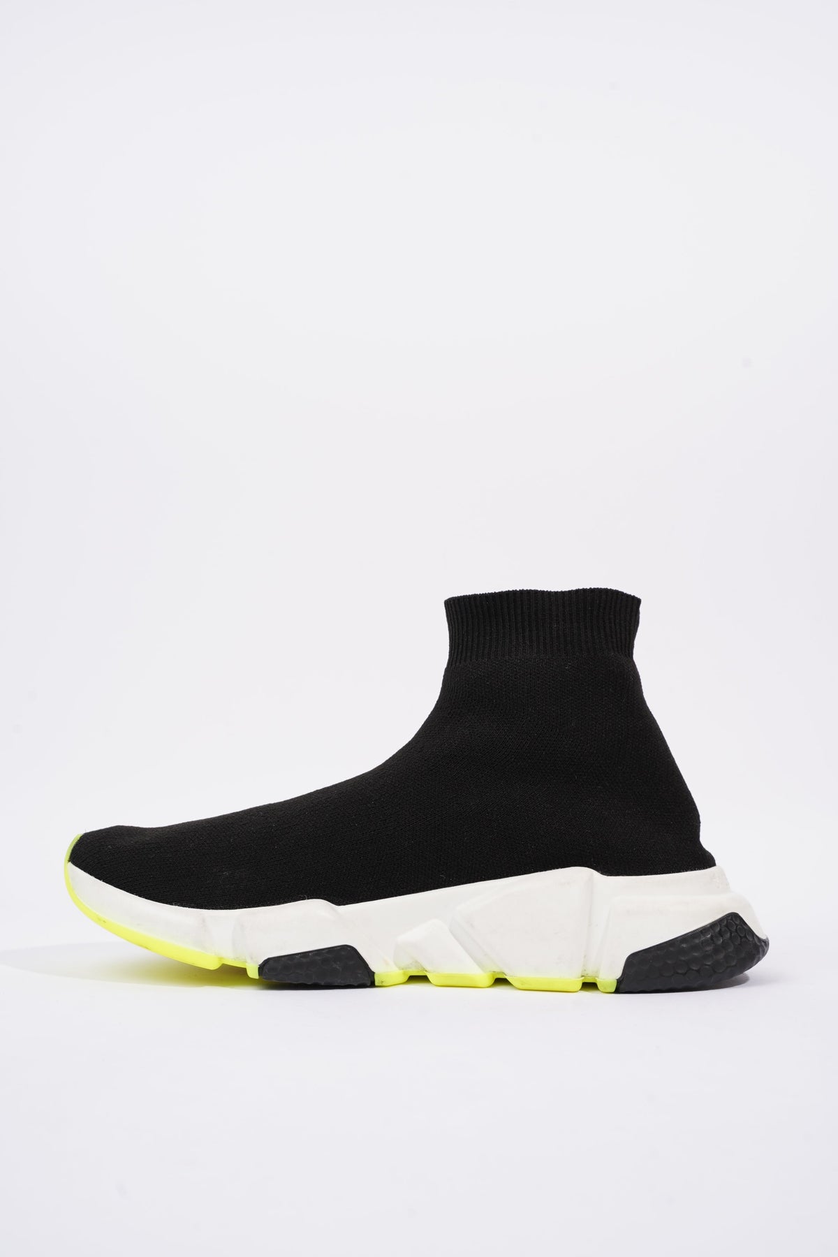 Speed trainers Balenciaga White size 3 UK in Polyester  30218632