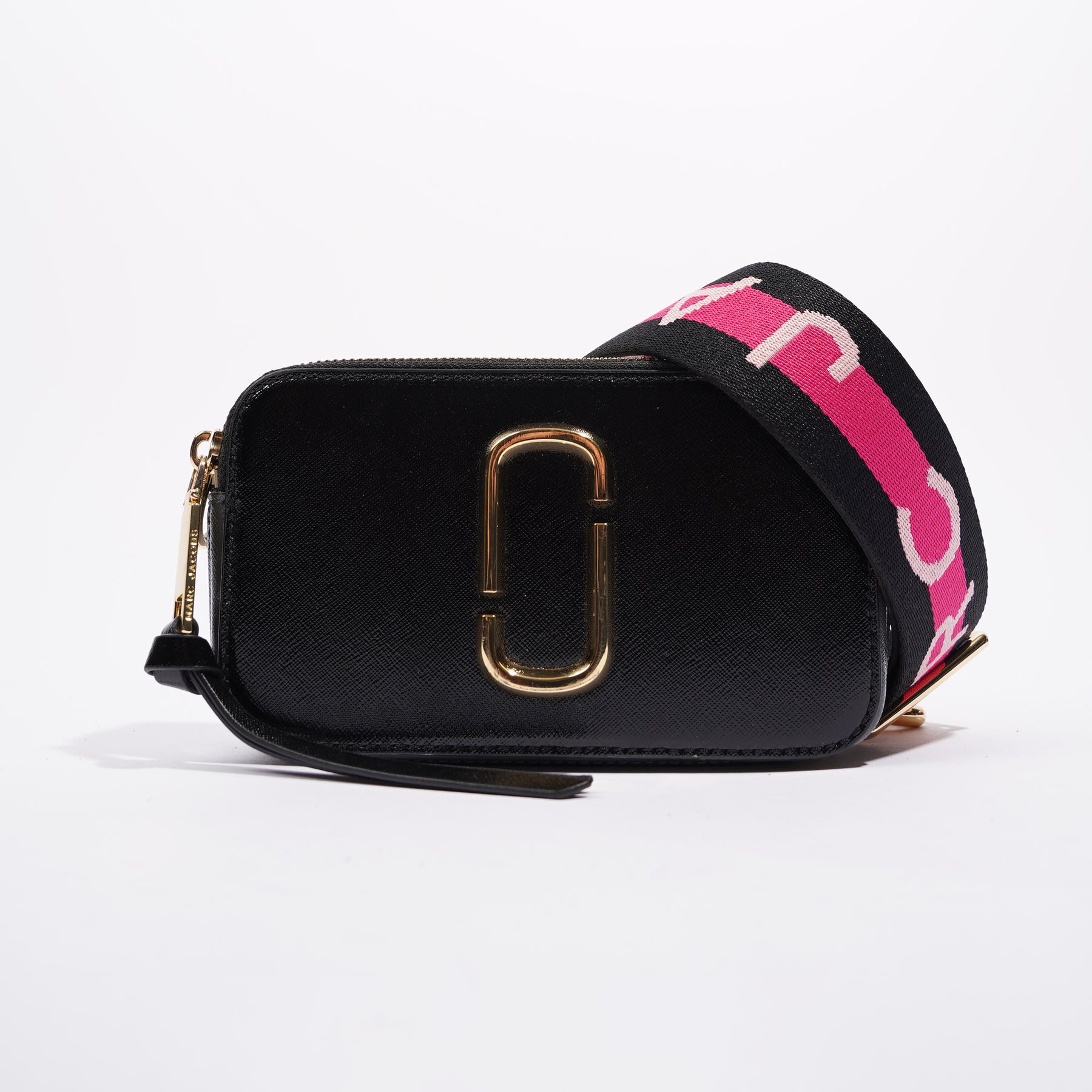 Cross body bags Marc Jacobs - Snapshot small black leather bag - M0014146002