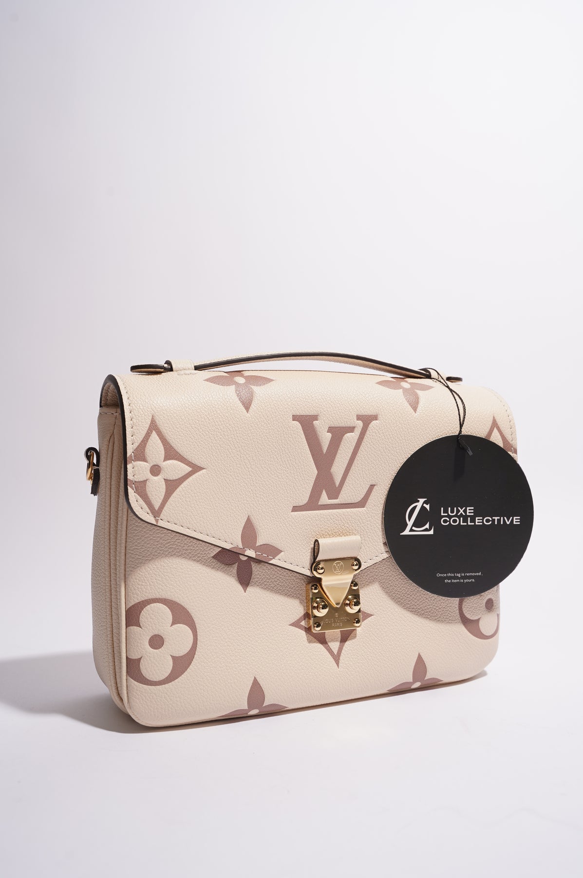 Louis Vuitton Monogram Braided Pochette Metis Creme Beige - Brown