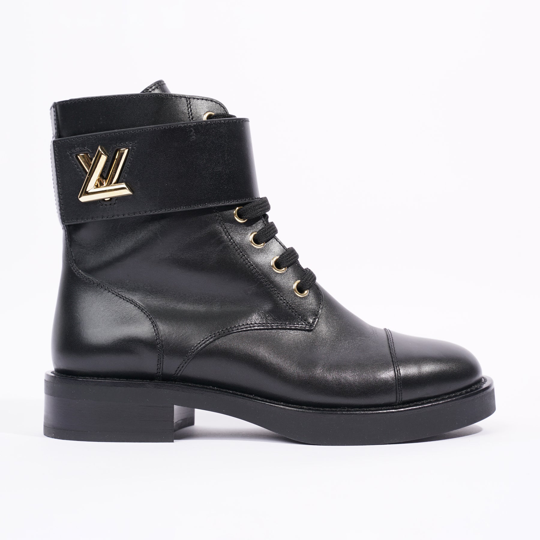 Pre-owned Louis Vuitton Biker Boots In Black