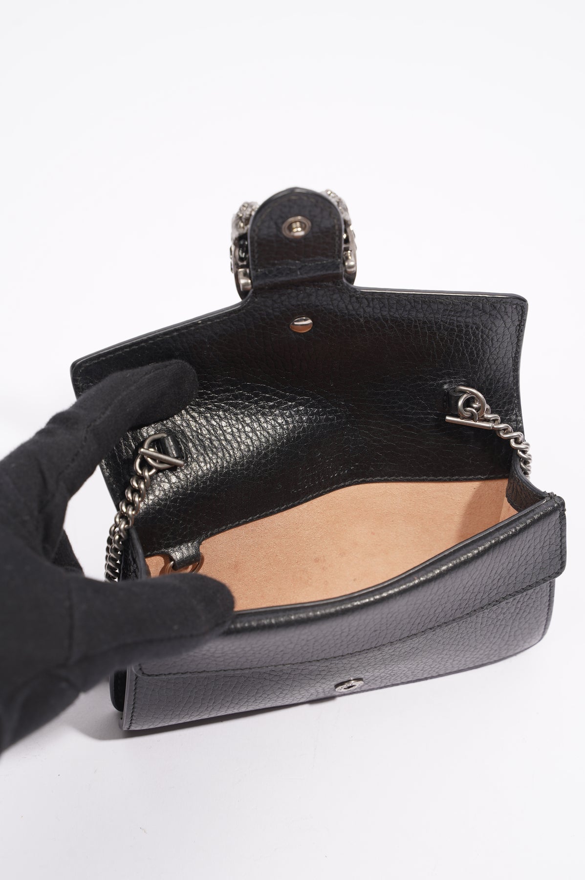 Gucci Womens Dionysus Bag Black Super Mini – Luxe Collective