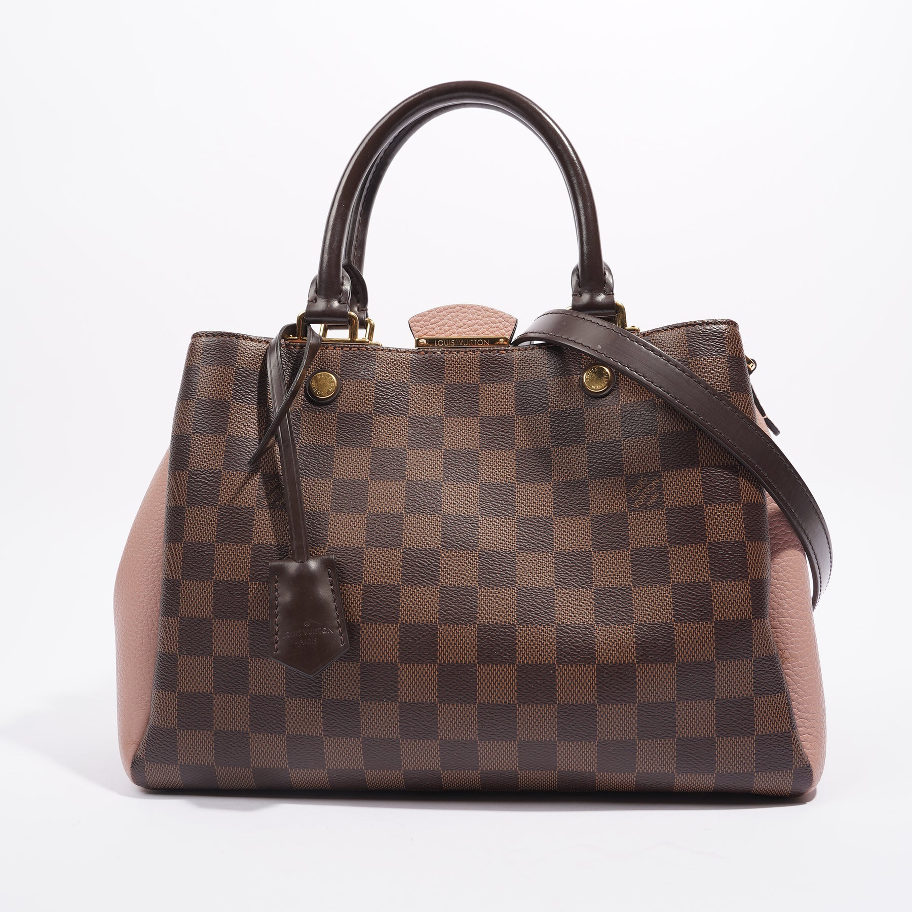 Louis Vuitton Brittany Damier Leather Satchel Bag