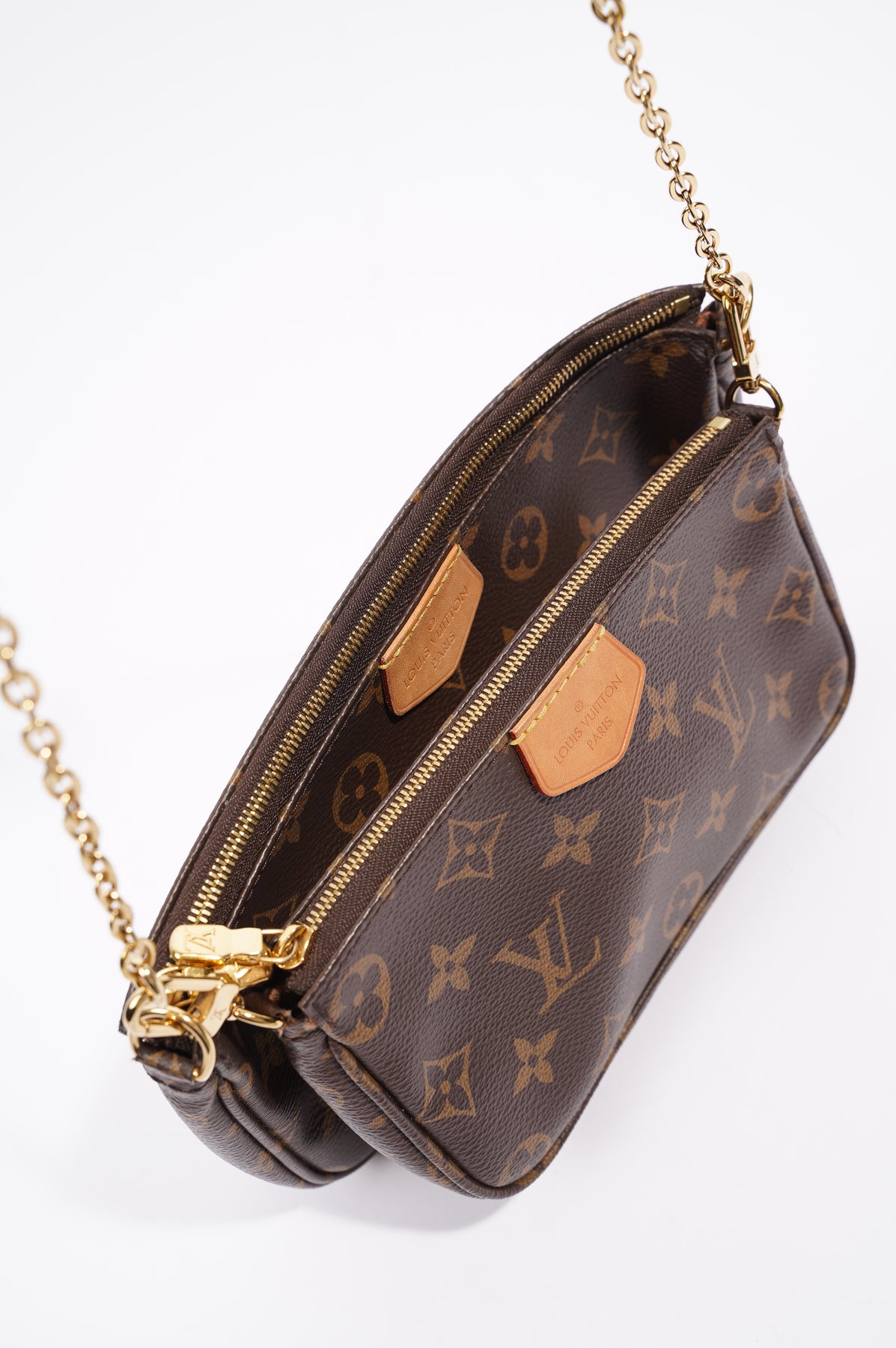 Louis Vuitton Multi Pochette Accessoires Shoulder Bag Brown Canvas