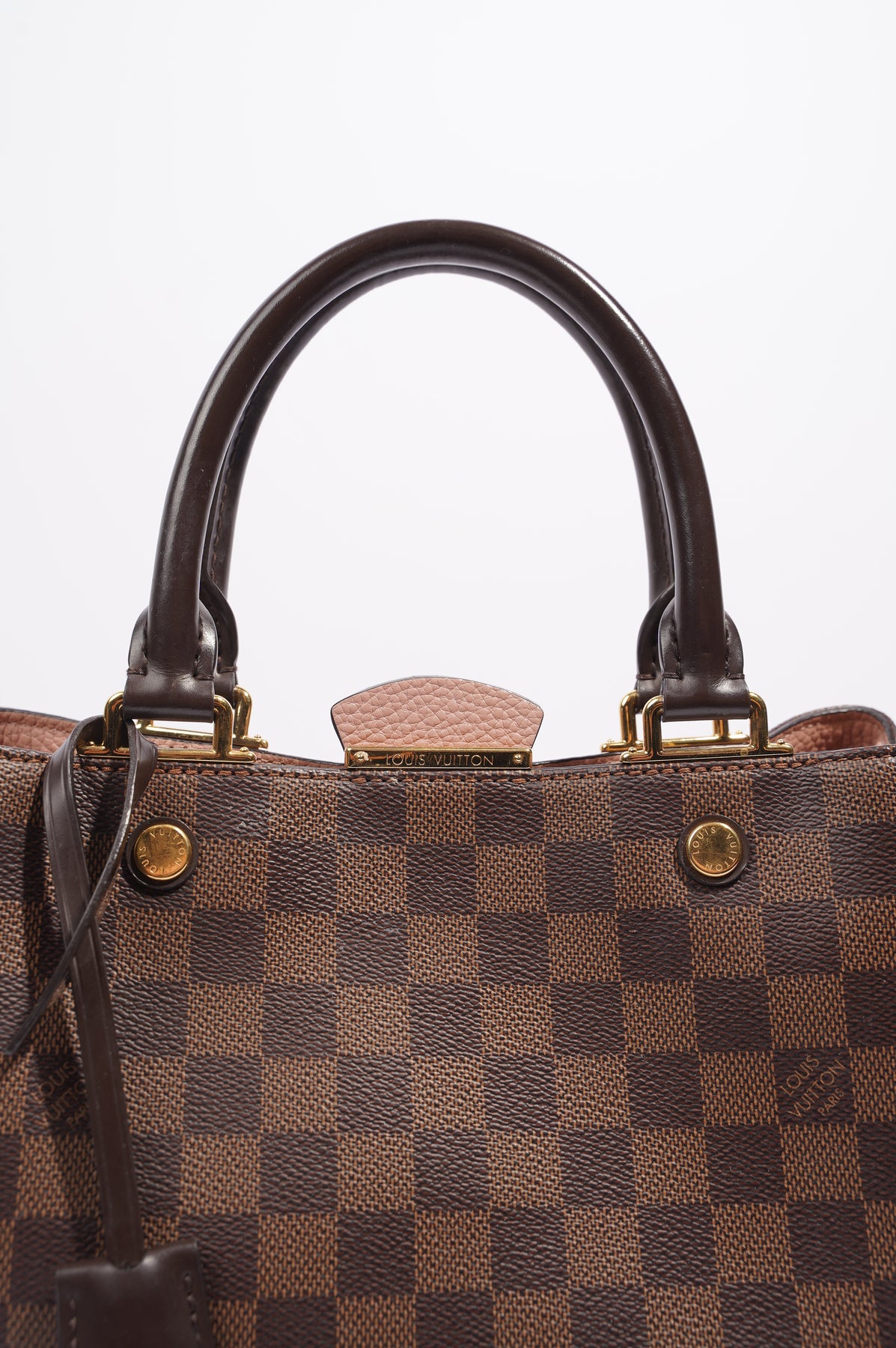 Louis Vuitton Womens Brittany Handbag Damier Ebene / Rose – Luxe Collective