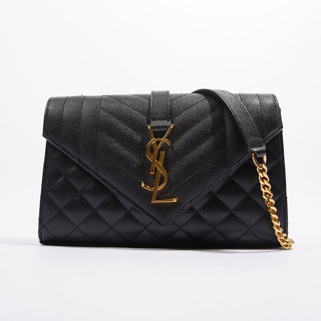 Saint Laurent Envelope Bag Black Small – Luxe Collective