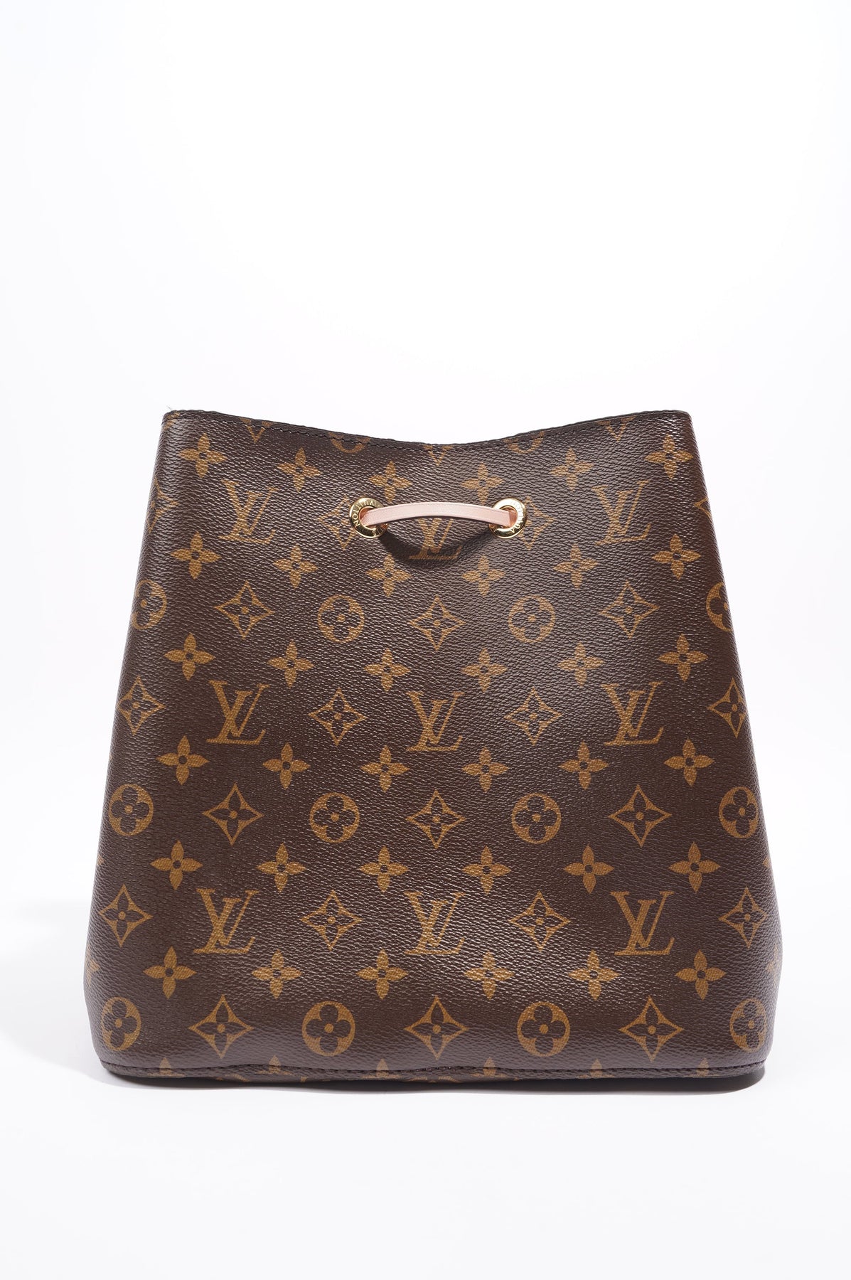 LOUIS VUITTON Neo Monogram Canvas Shoulder Bag Brown