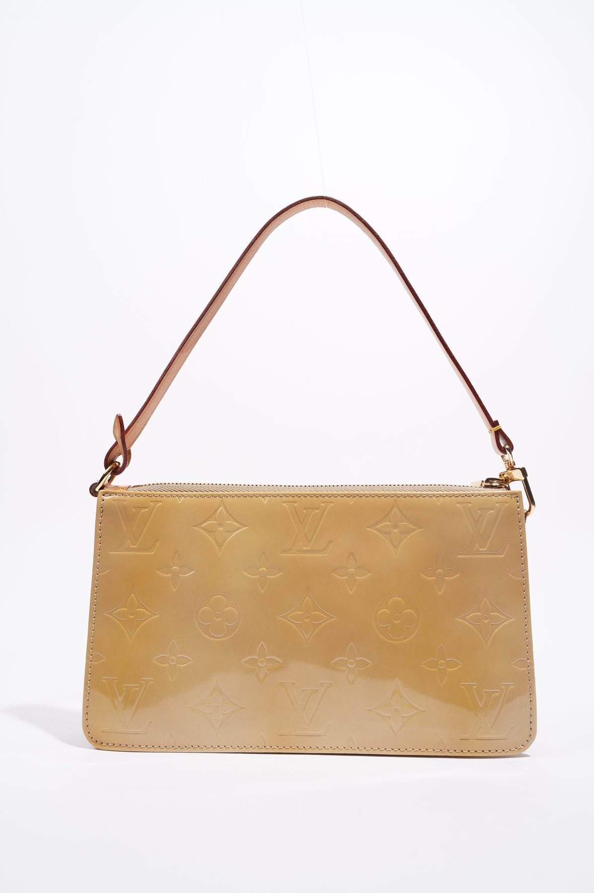 Louis Vuitton Beige Monogram Vernis Leather Pochette Accessoires Shoulder Bag  Louis Vuitton