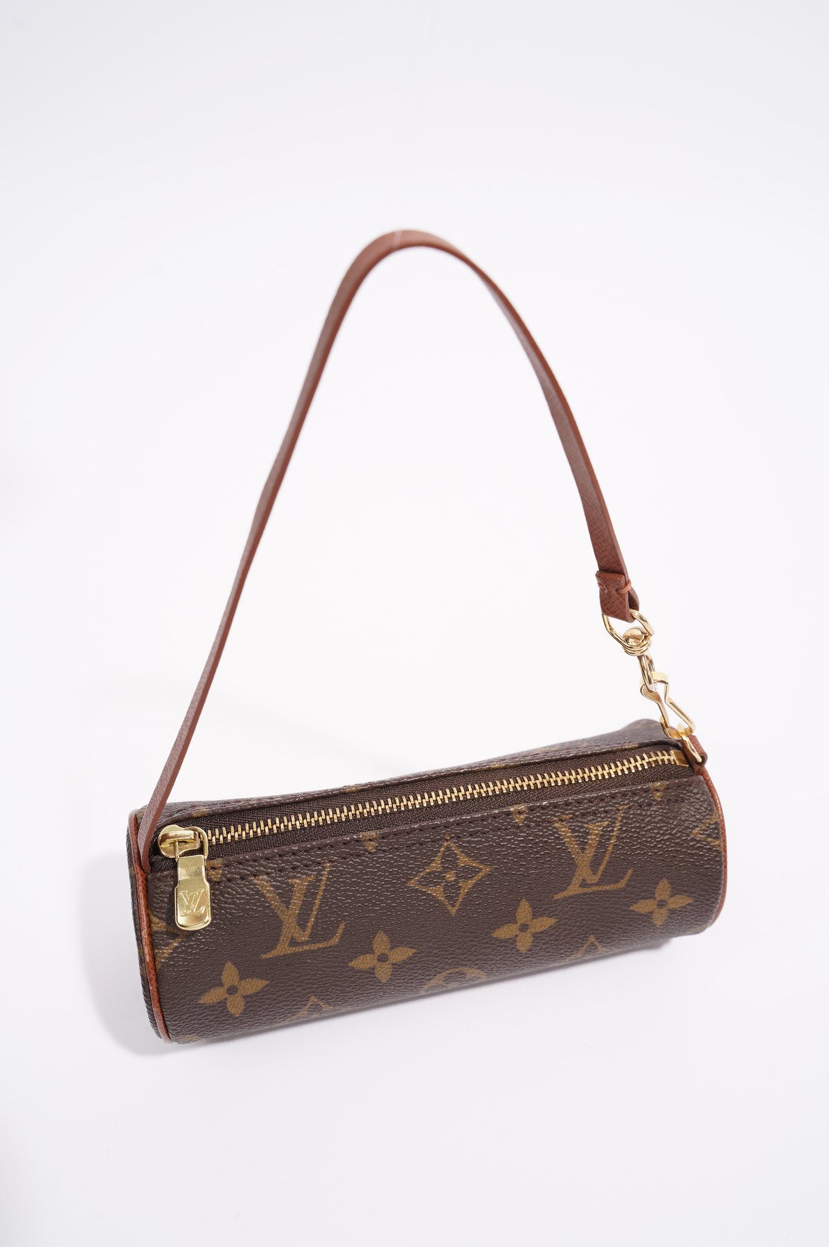 Papillon cloth handbag Louis Vuitton Brown in Cloth - 21453651