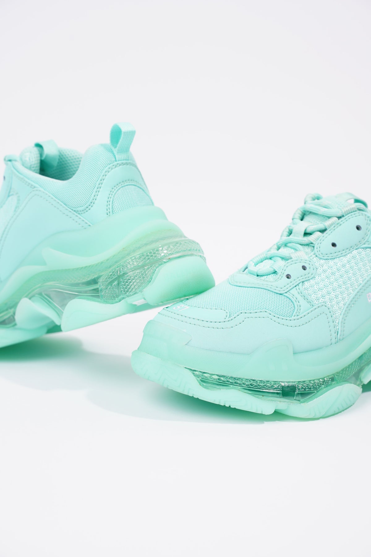 Balenciaga mint green on sale sneakers